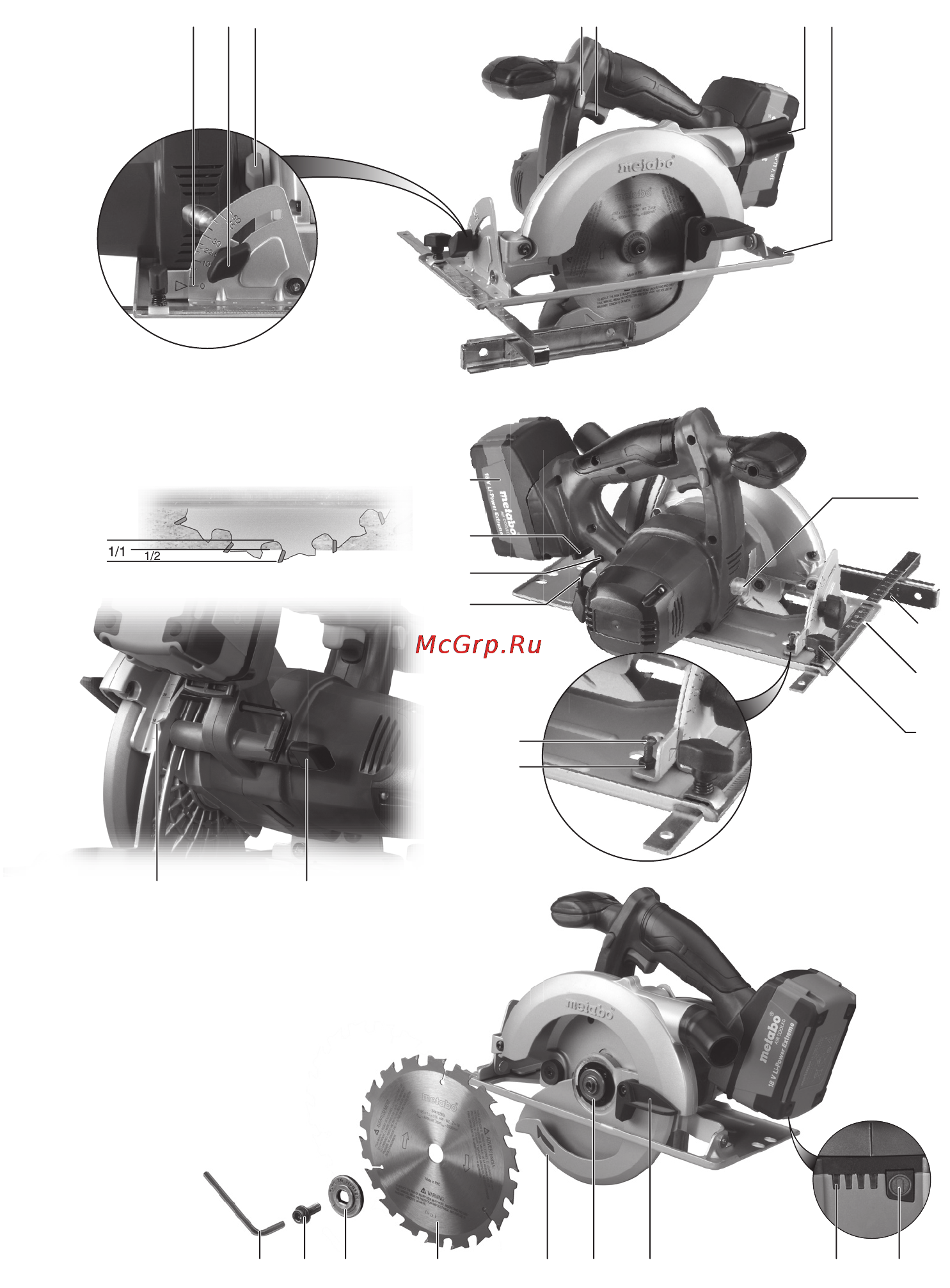 Metabo KSA 18 LTX Инструкция по эксплуатации онлайн [3/108] 69360