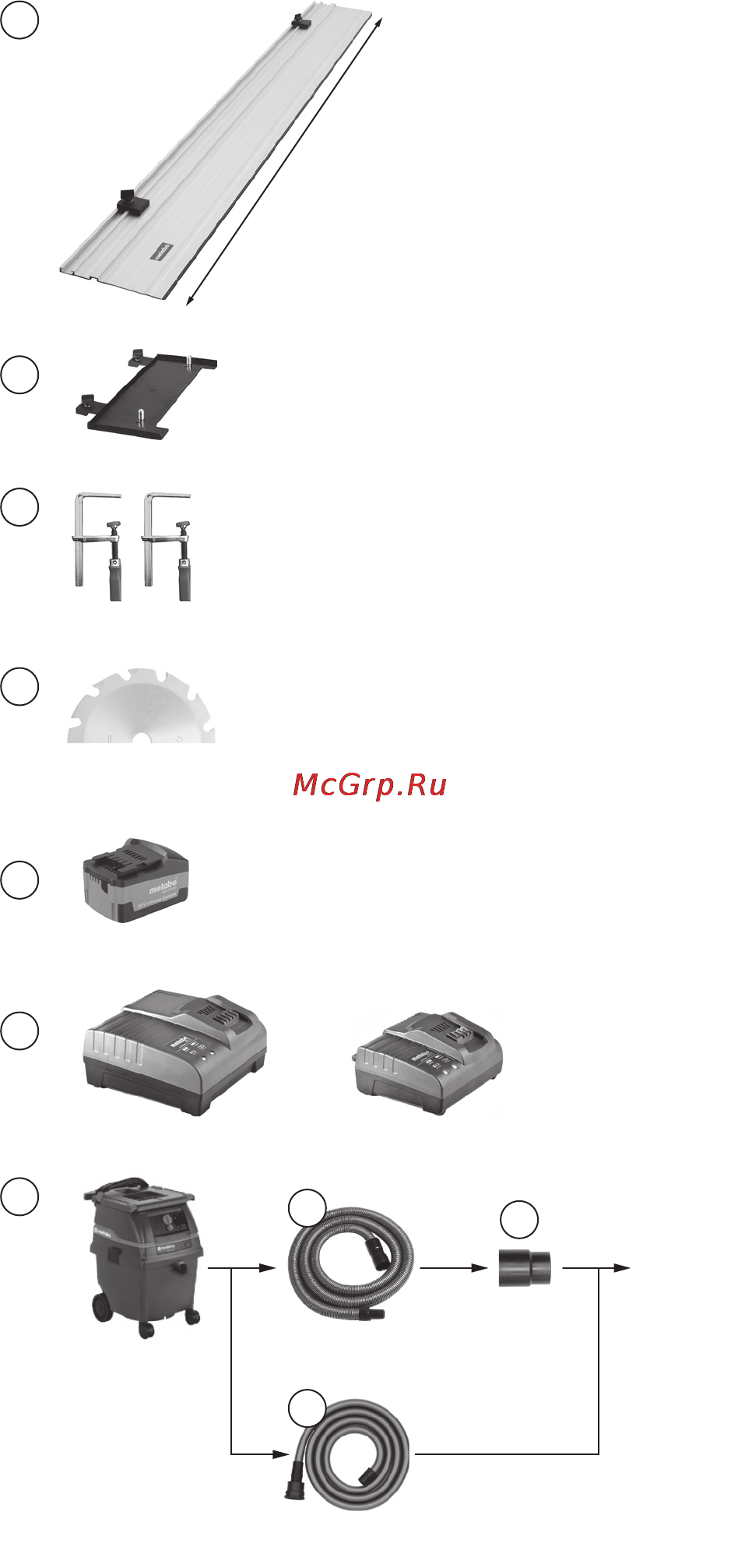 Metabo KSA 18 LTX Инструкция по эксплуатации онлайн [4/108] 69360