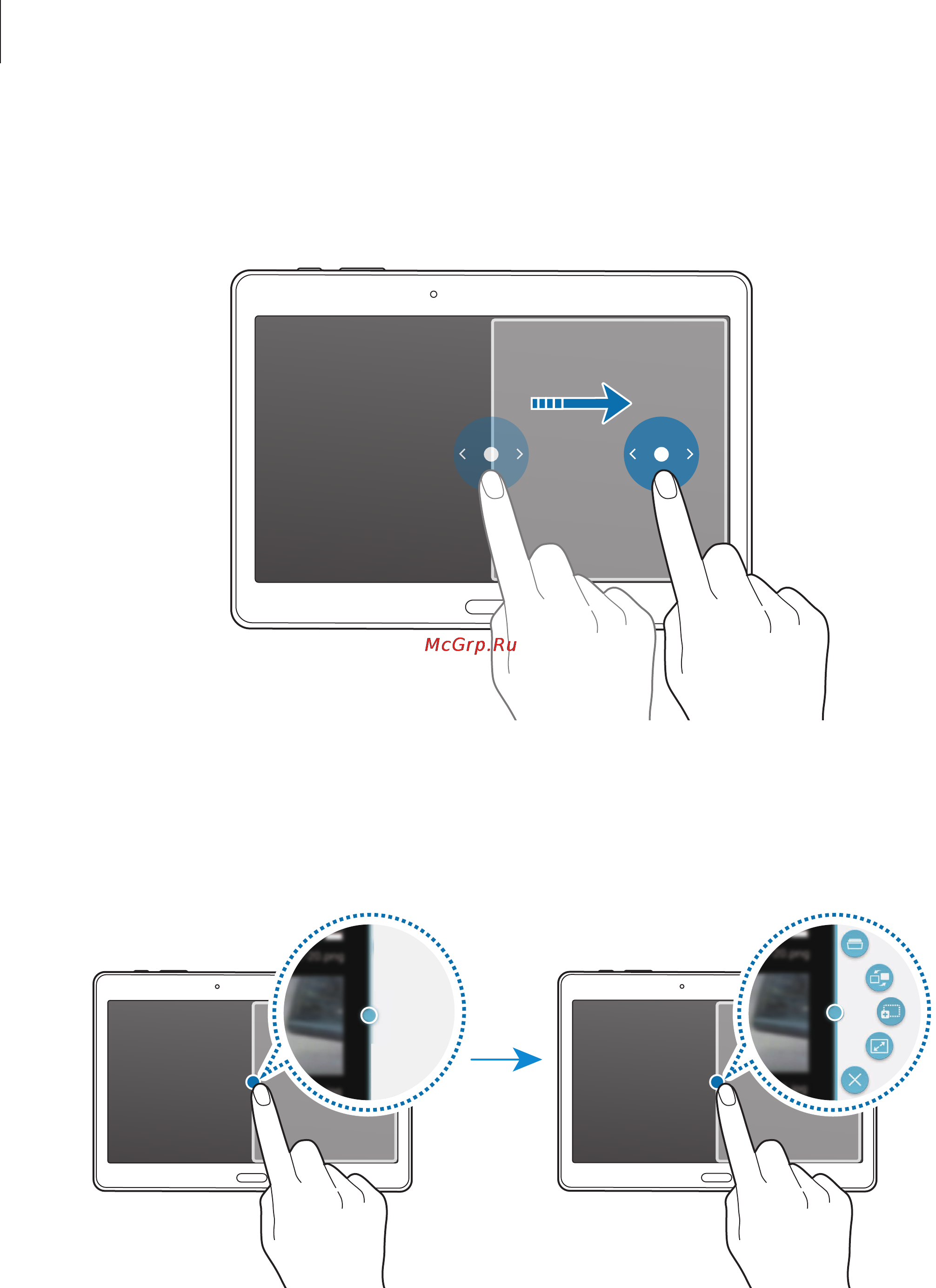 Samsung SM-T800 GALAXY Tab S 10.5 Wi-Fi [41/195] Возможности режима несколько окон