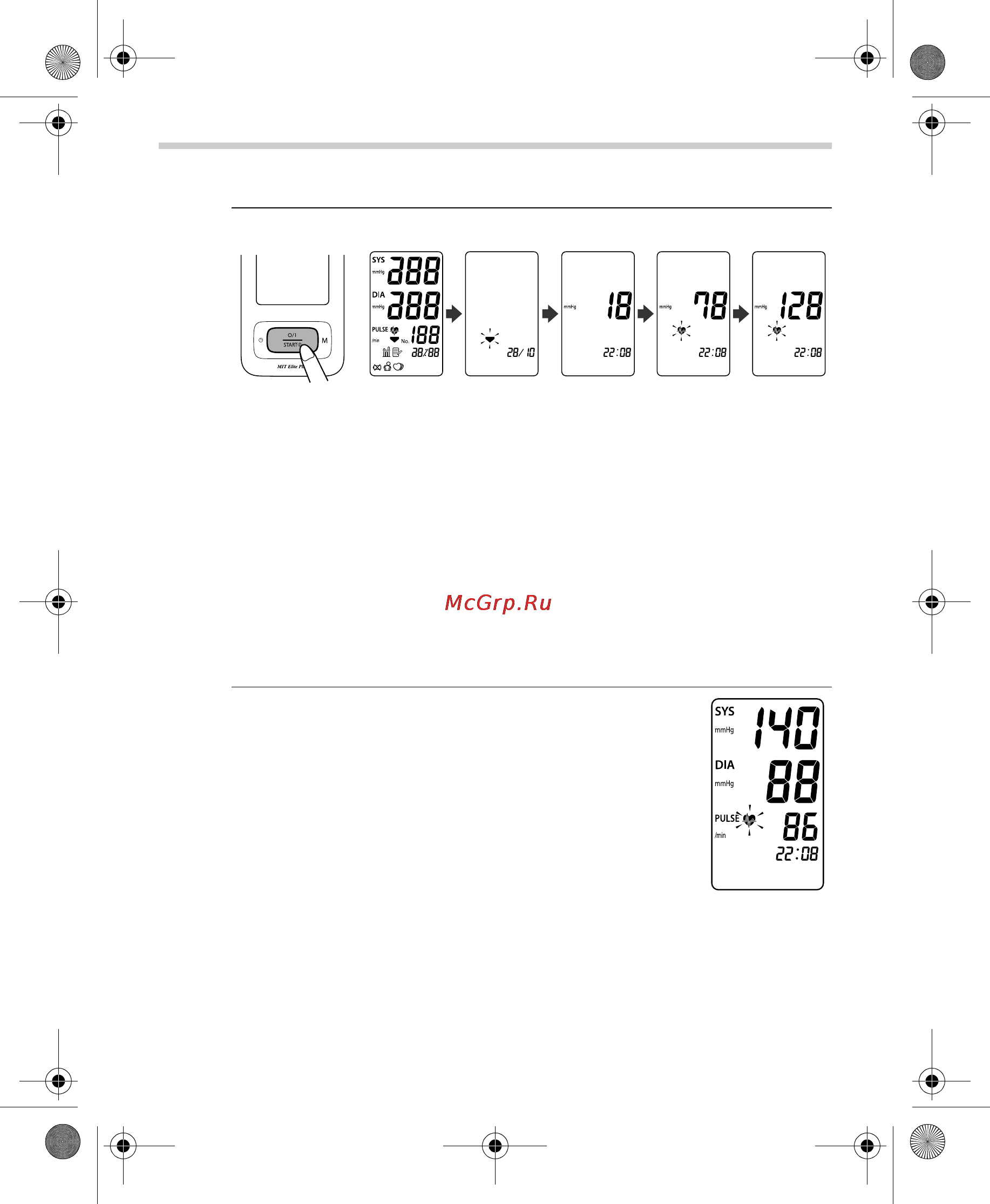 Omron MIT Elite Plus [240/352] Een meting verrichten