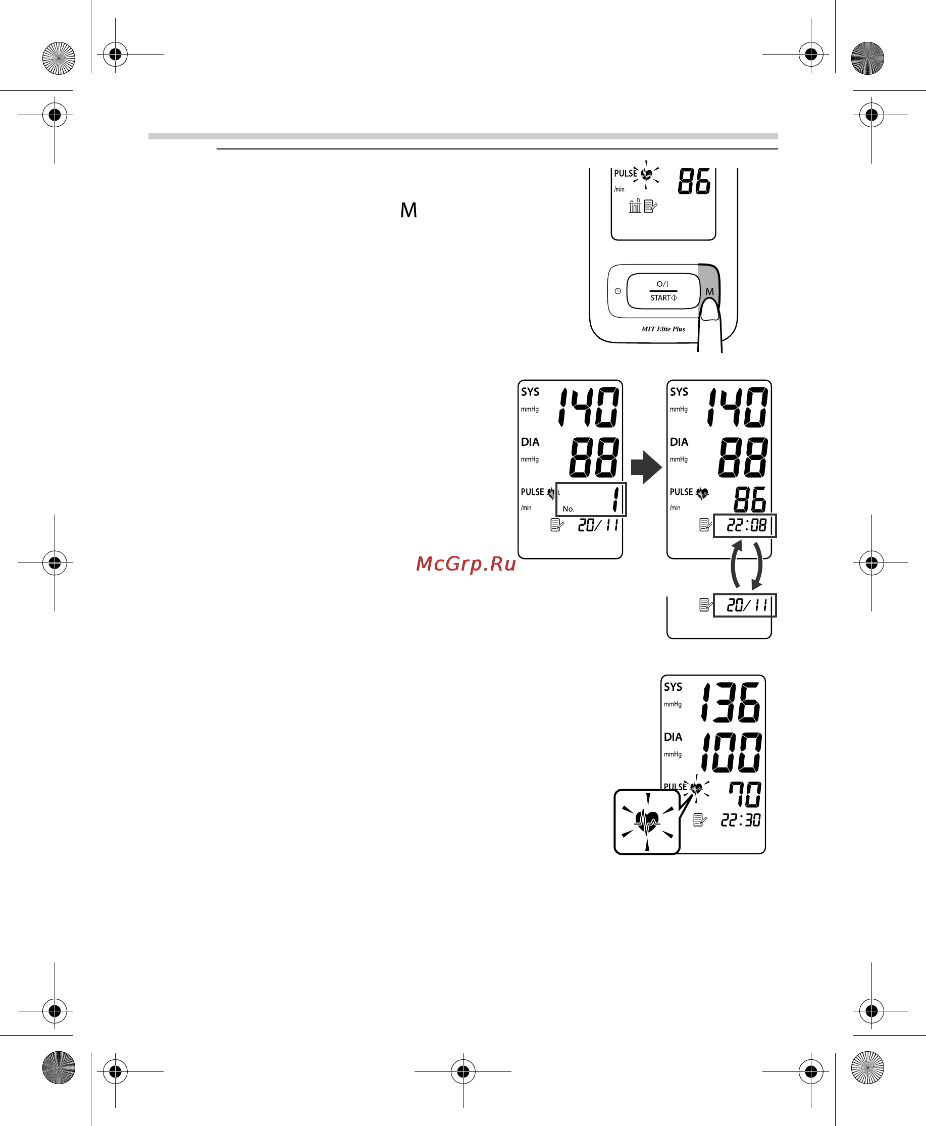 Omron MIT Elite Plus [246/352] Opmerking als