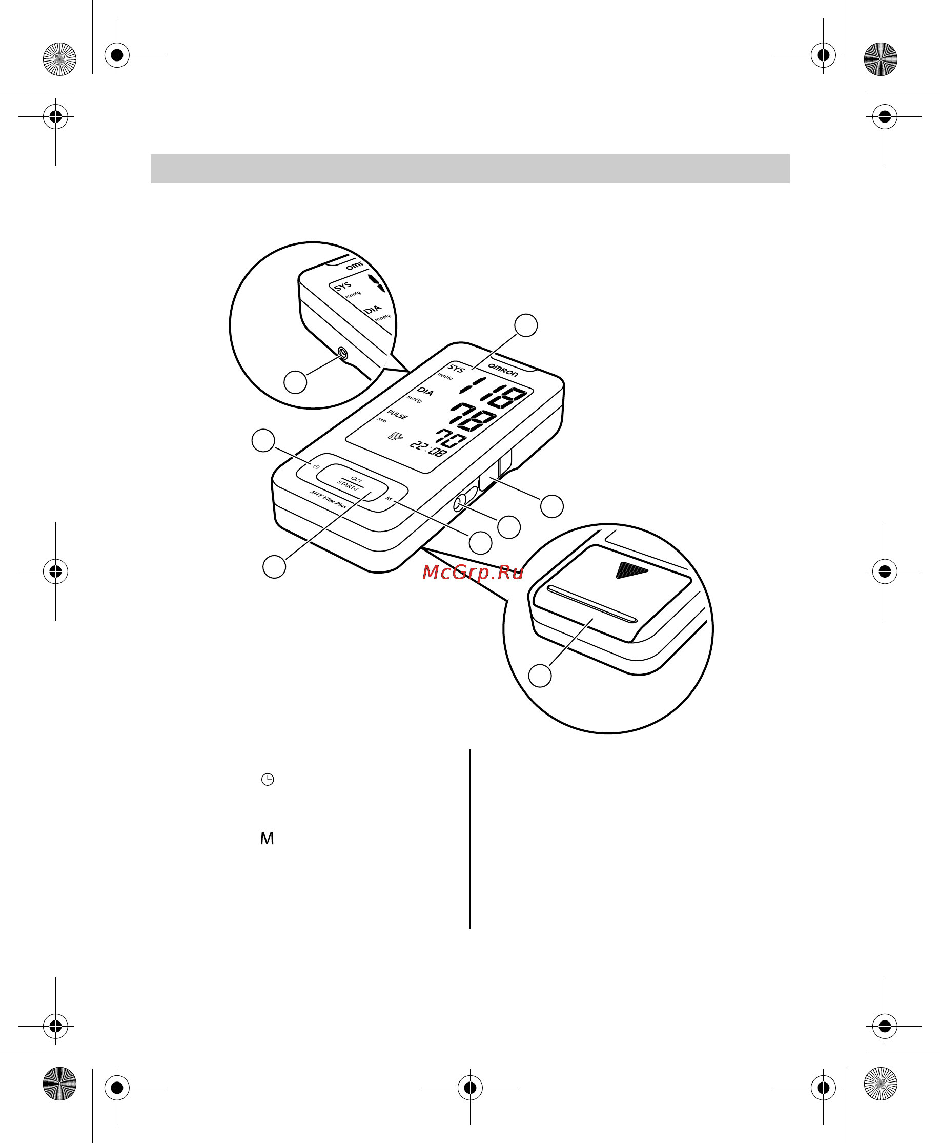 Omron MIT Elite Plus [270/352] Описание прибора