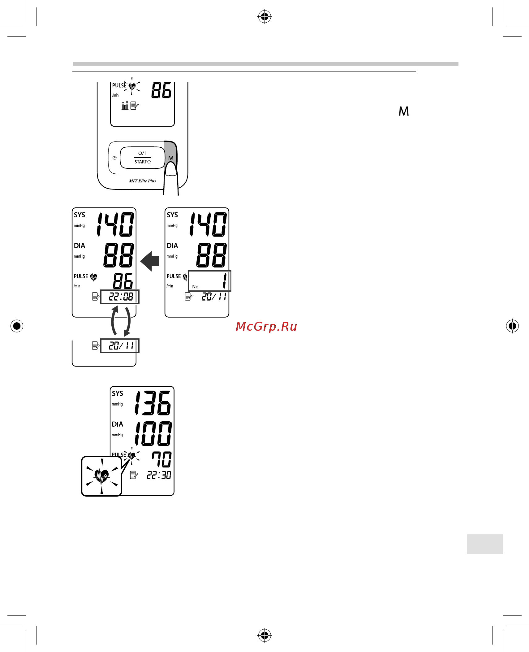 Omron MIT Elite Plus [327/352] Го 11