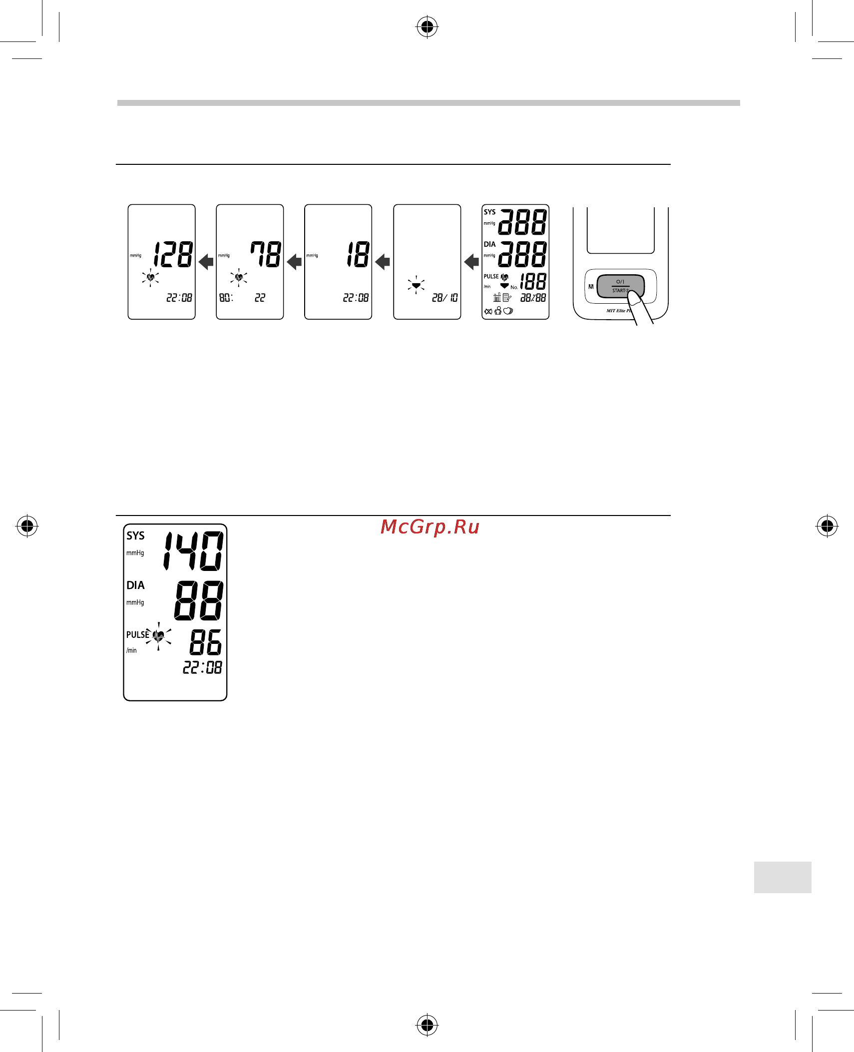 Omron MIT Elite Plus [333/352] Гг ов