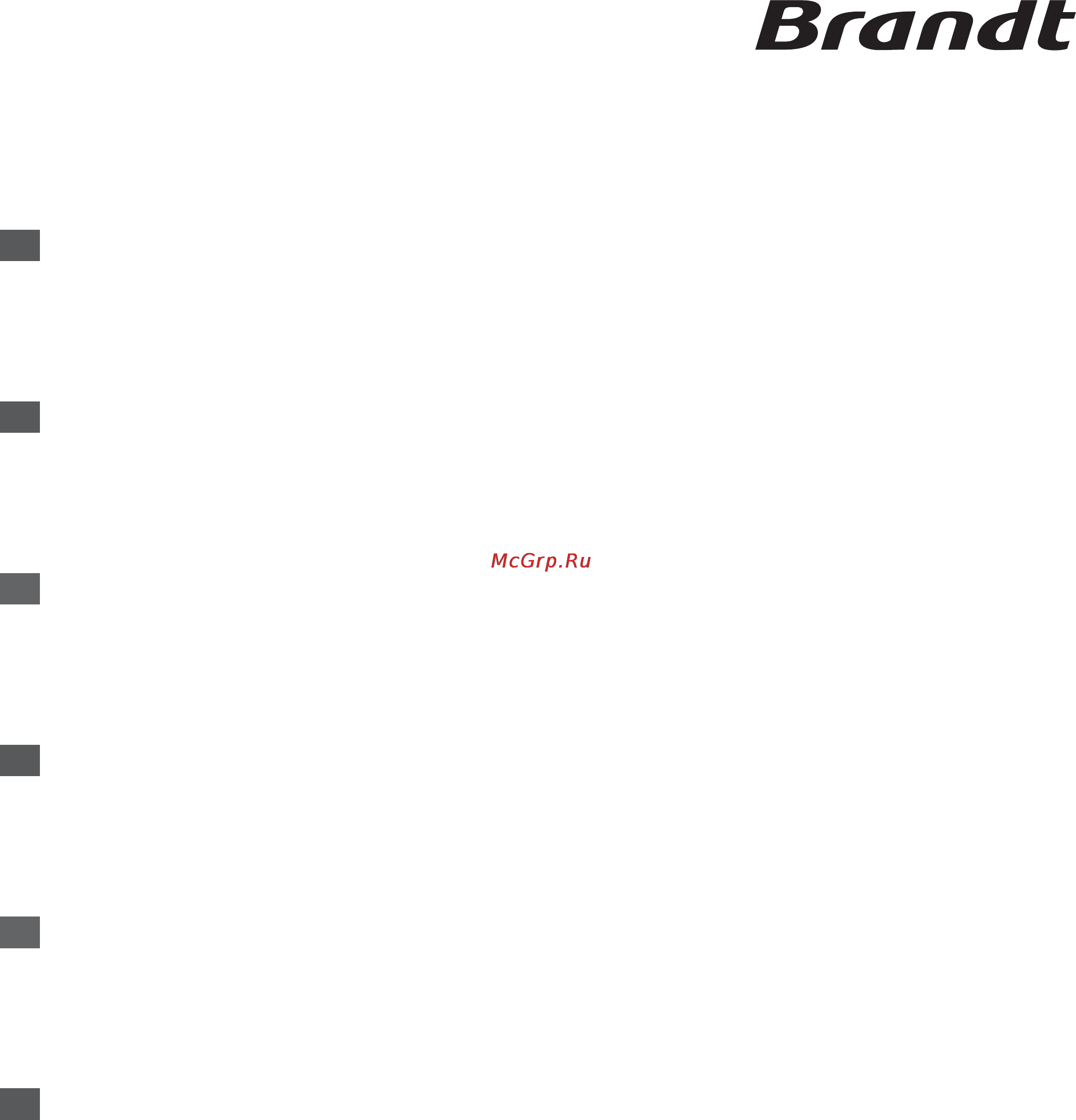 Brandt WT10735E [2/11] Внимание