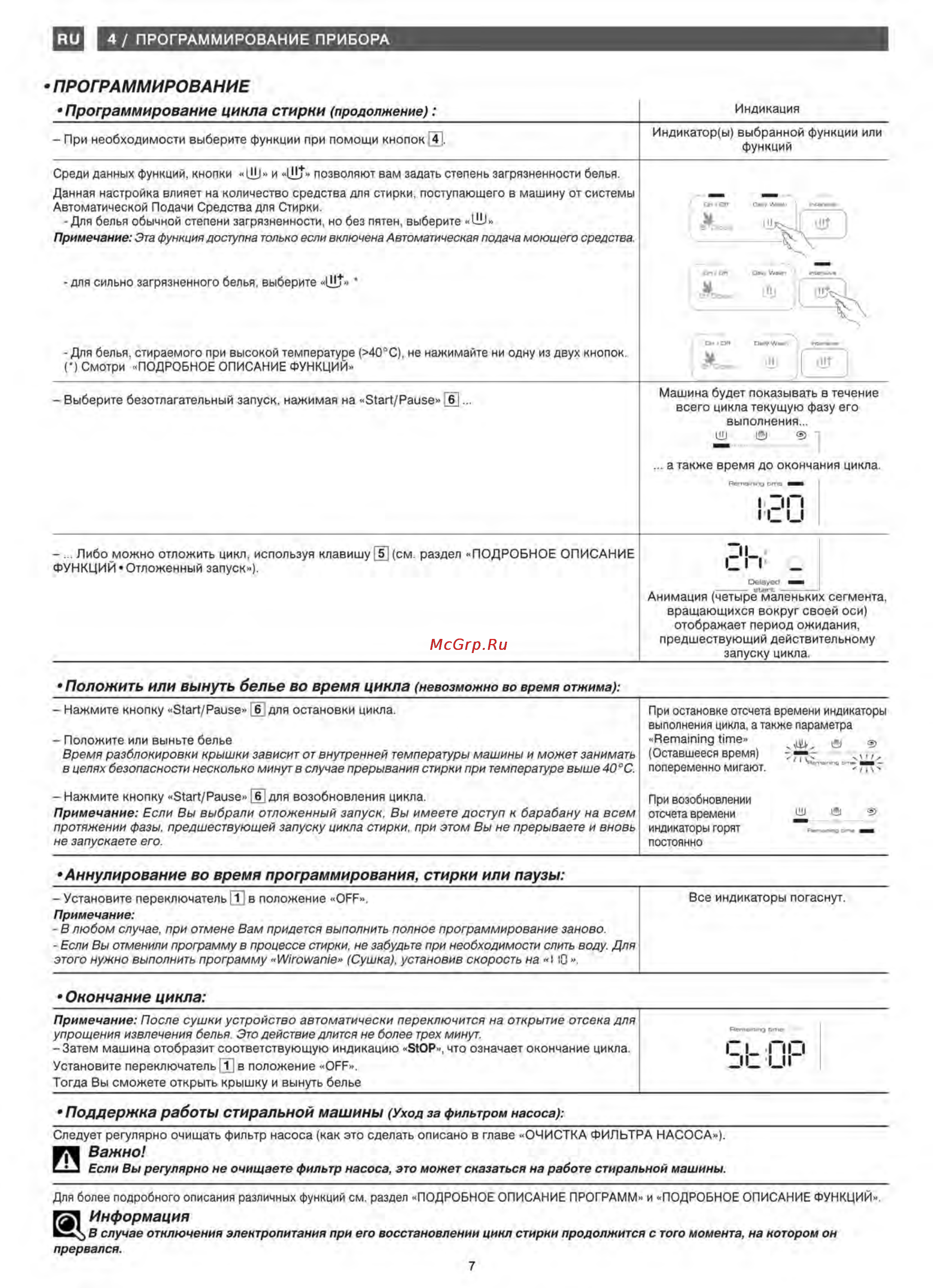 Brandt WT128DSE Инструкция по эксплуатации онлайн [7/12] 69552
