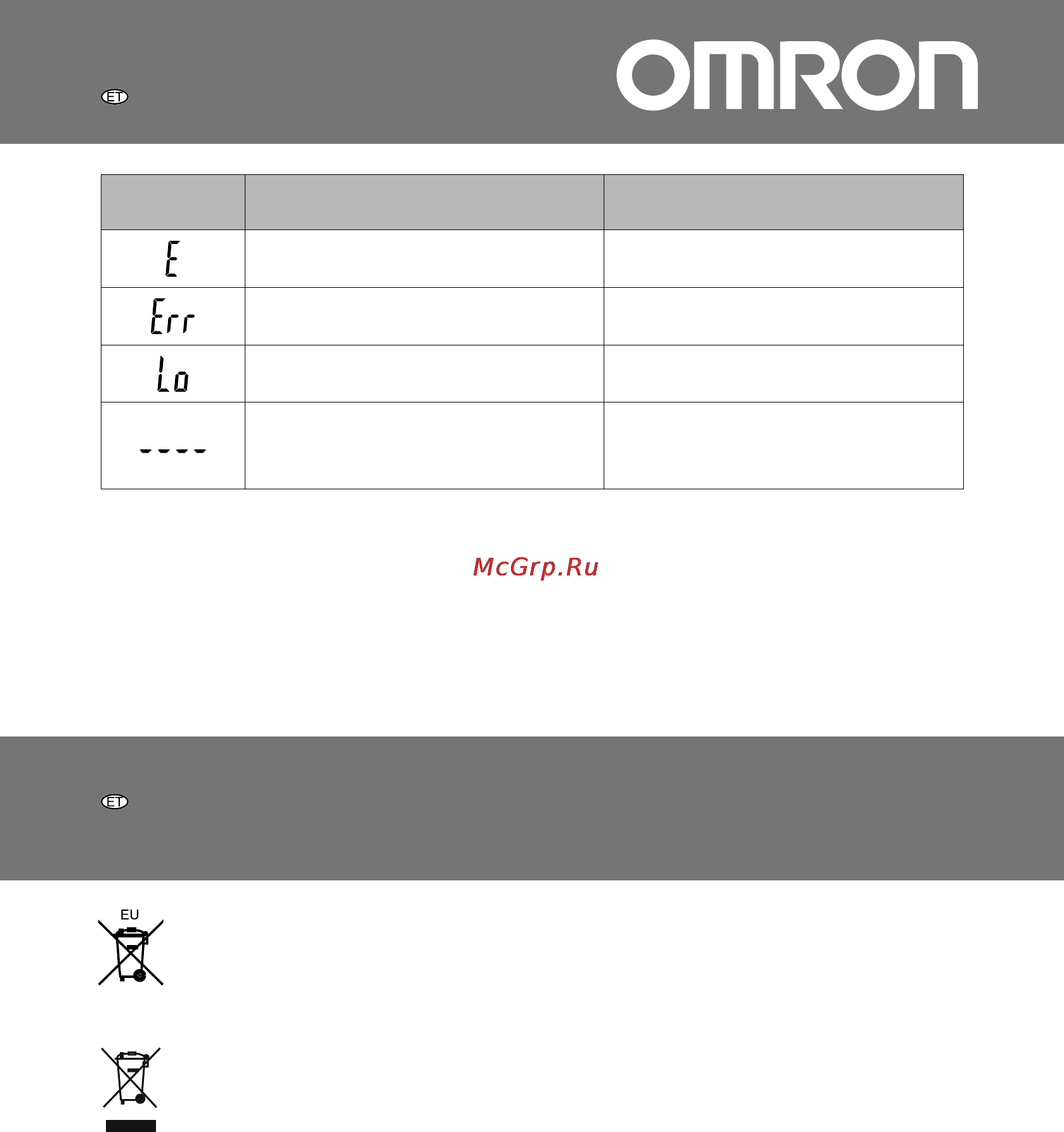 Omron HN289 [31/60] Teated
