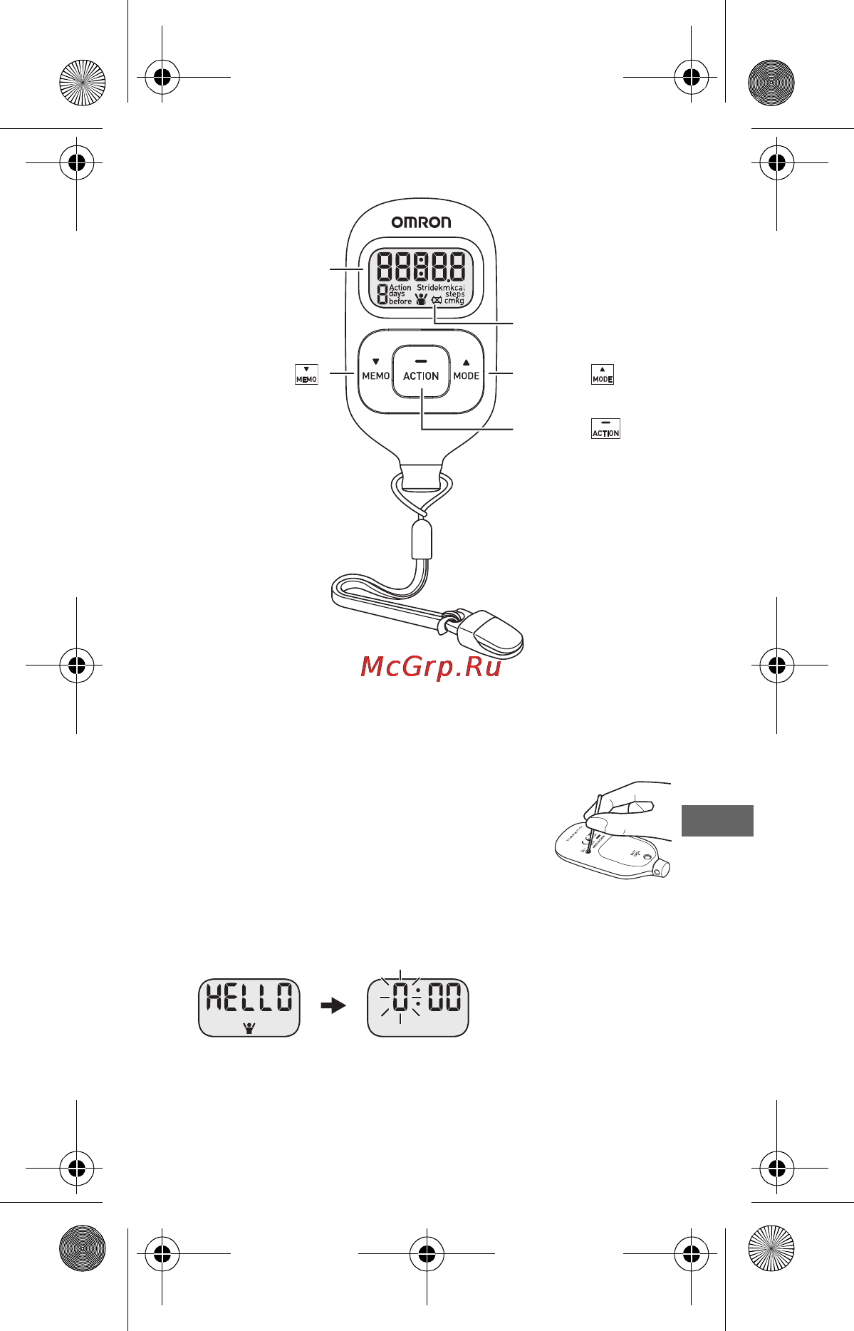 Omron Walking style III (HJ-203) [37/66] Знакомство с прибором