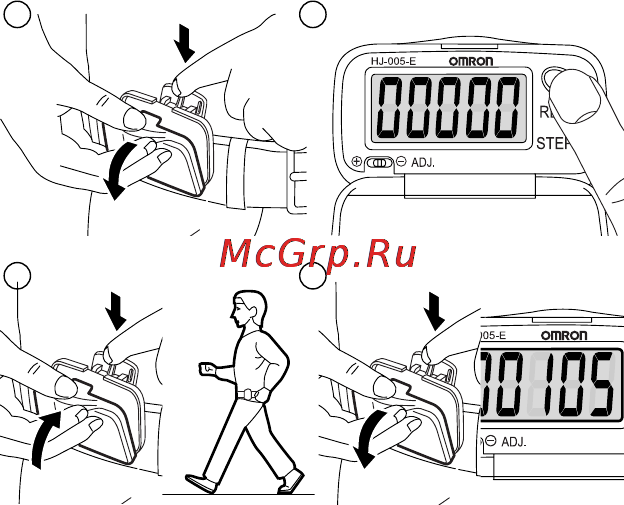 Omron Vital Steps Инструкция по эксплуатации онлайн [11/32] 69614