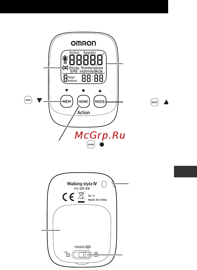 Omron Walking Style IV (HJ-325-EW), белый [6/22] Знакомство с прибором