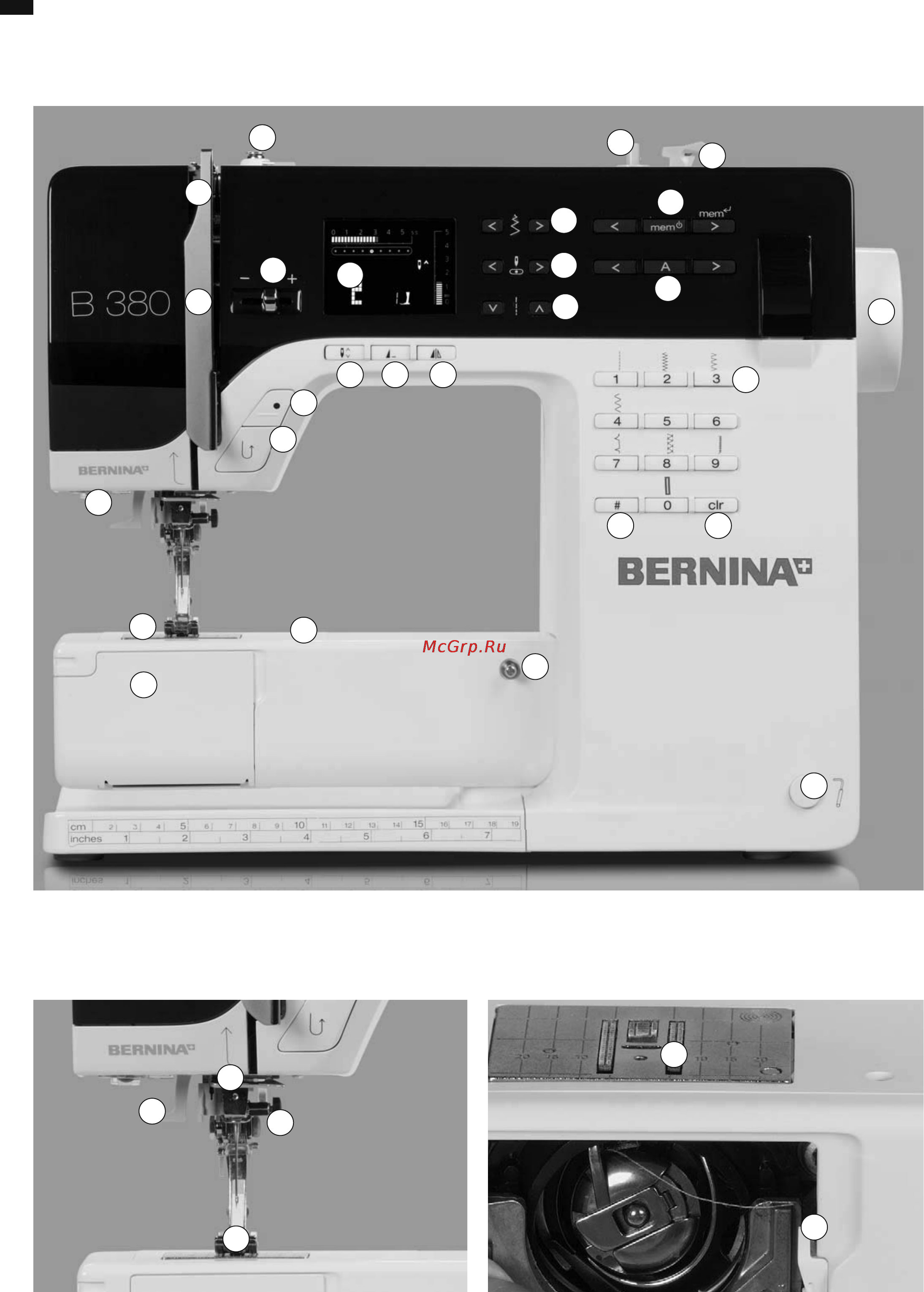 Bernina 350 [8/52] Вид спереди