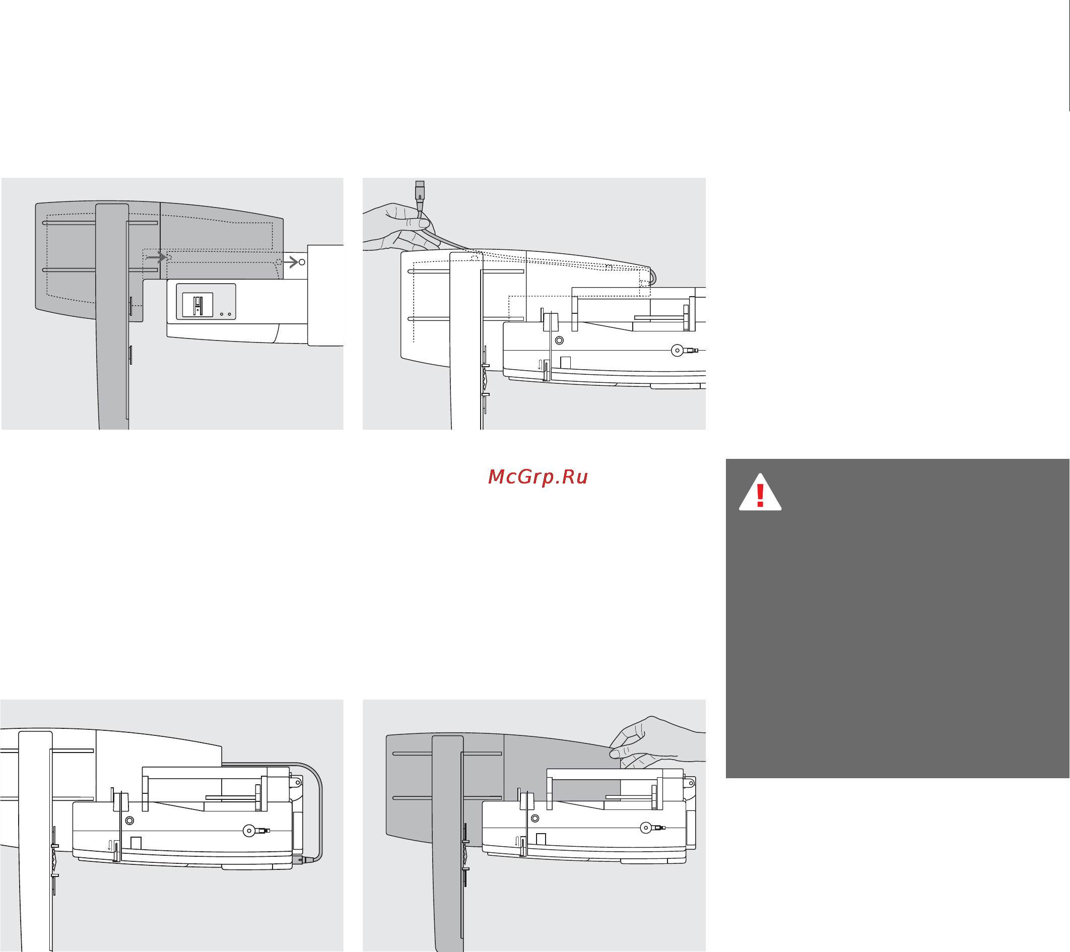 Bernina AURORA 440QE [63/88] Подключение вышивального модуля