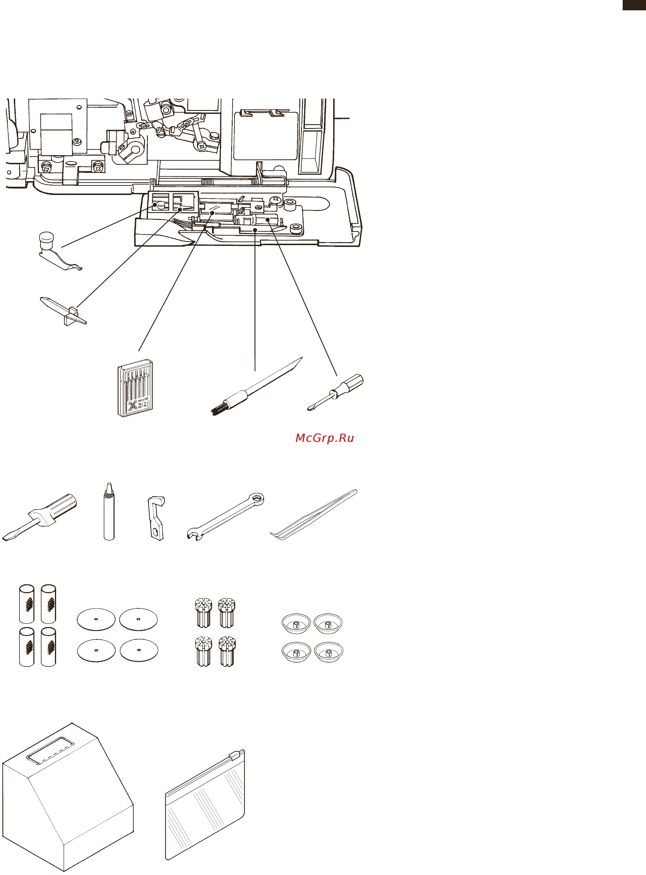 Bernina 610D [5/36] Принадлежности