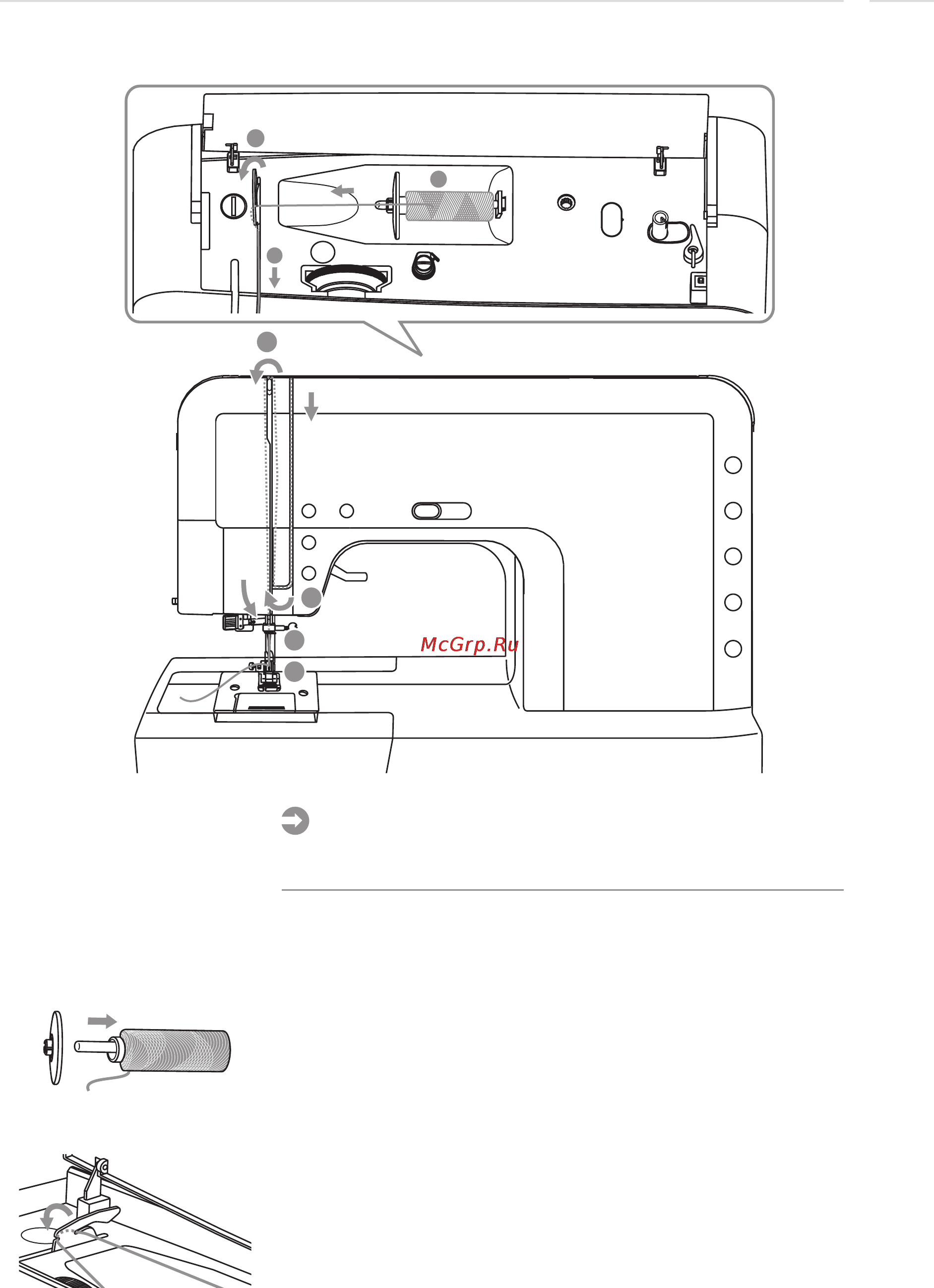 Bernina BERNETTE 20 [14/84] Заправка верхней нитки