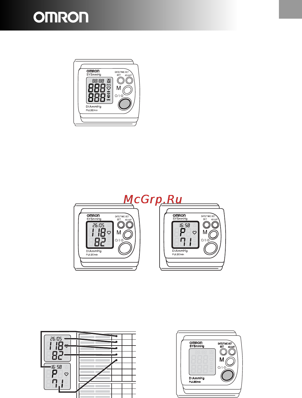 Omron RX3 Plus (HEM-642-E) [11/20] Rx3 plus