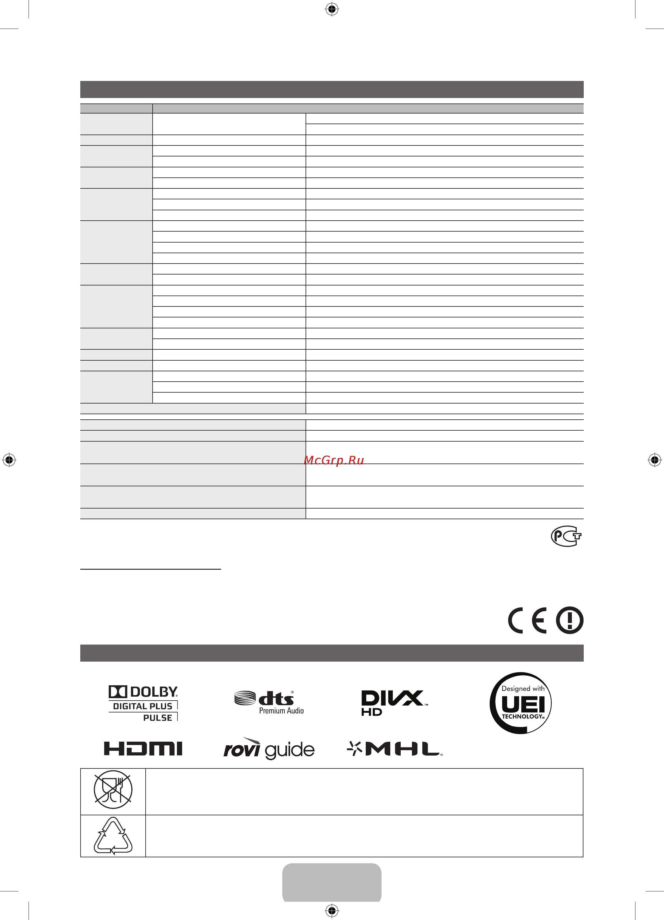 Samsung UE-46 ES8007U [47/70] Ик бластер