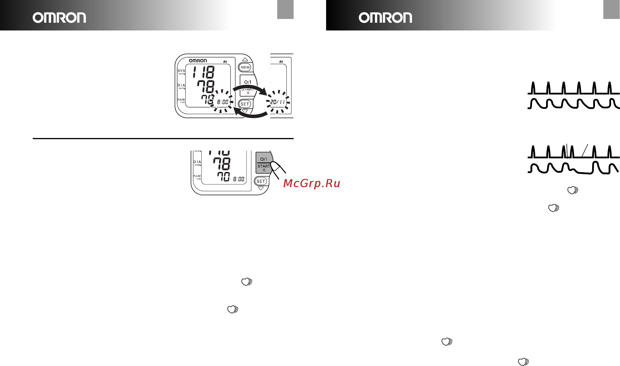 Omron R6 Инструкция по эксплуатации онлайн [8/14] 69711