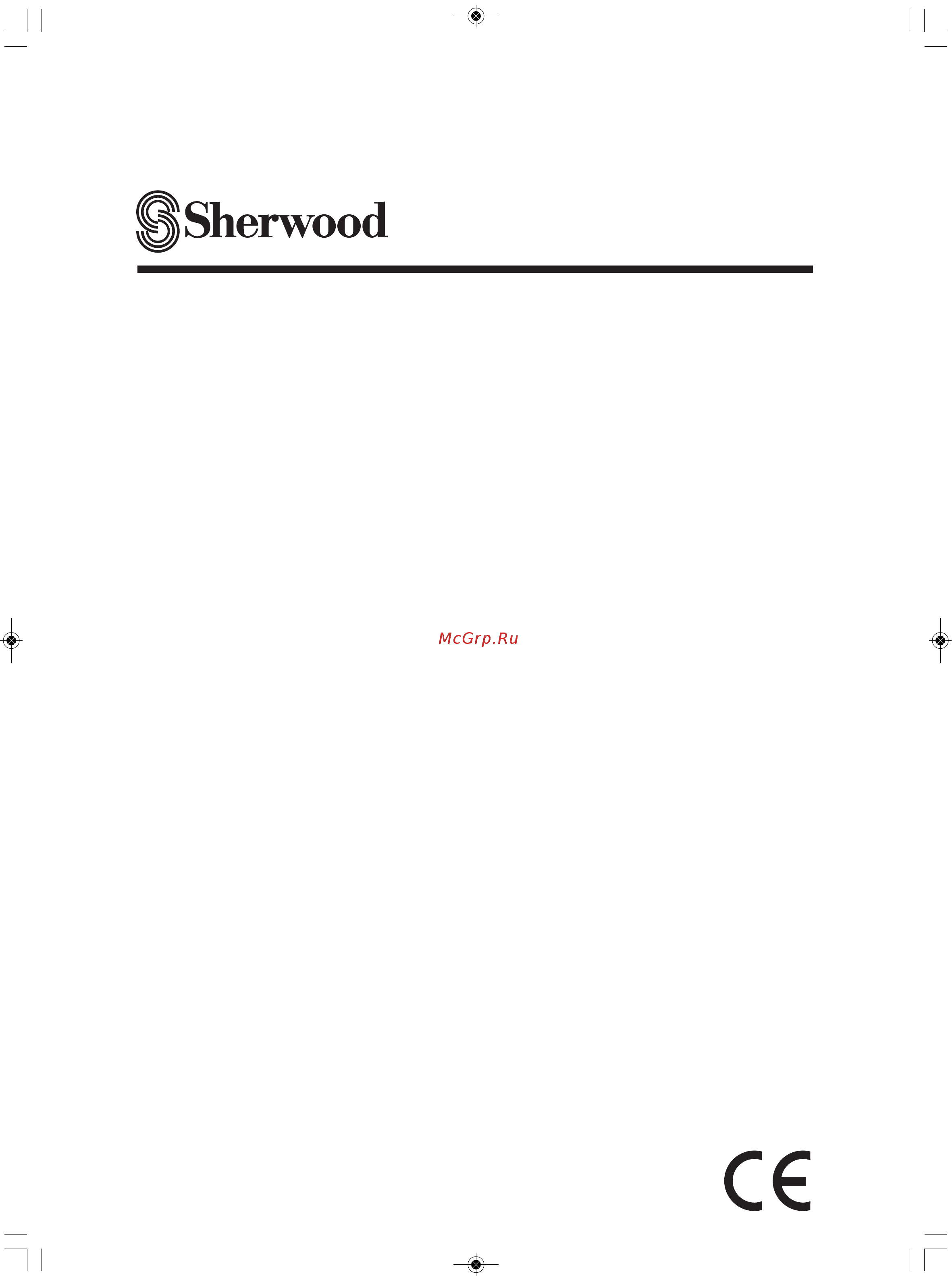 Sherwood RD-5405 Инструкция по эксплуатации онлайн