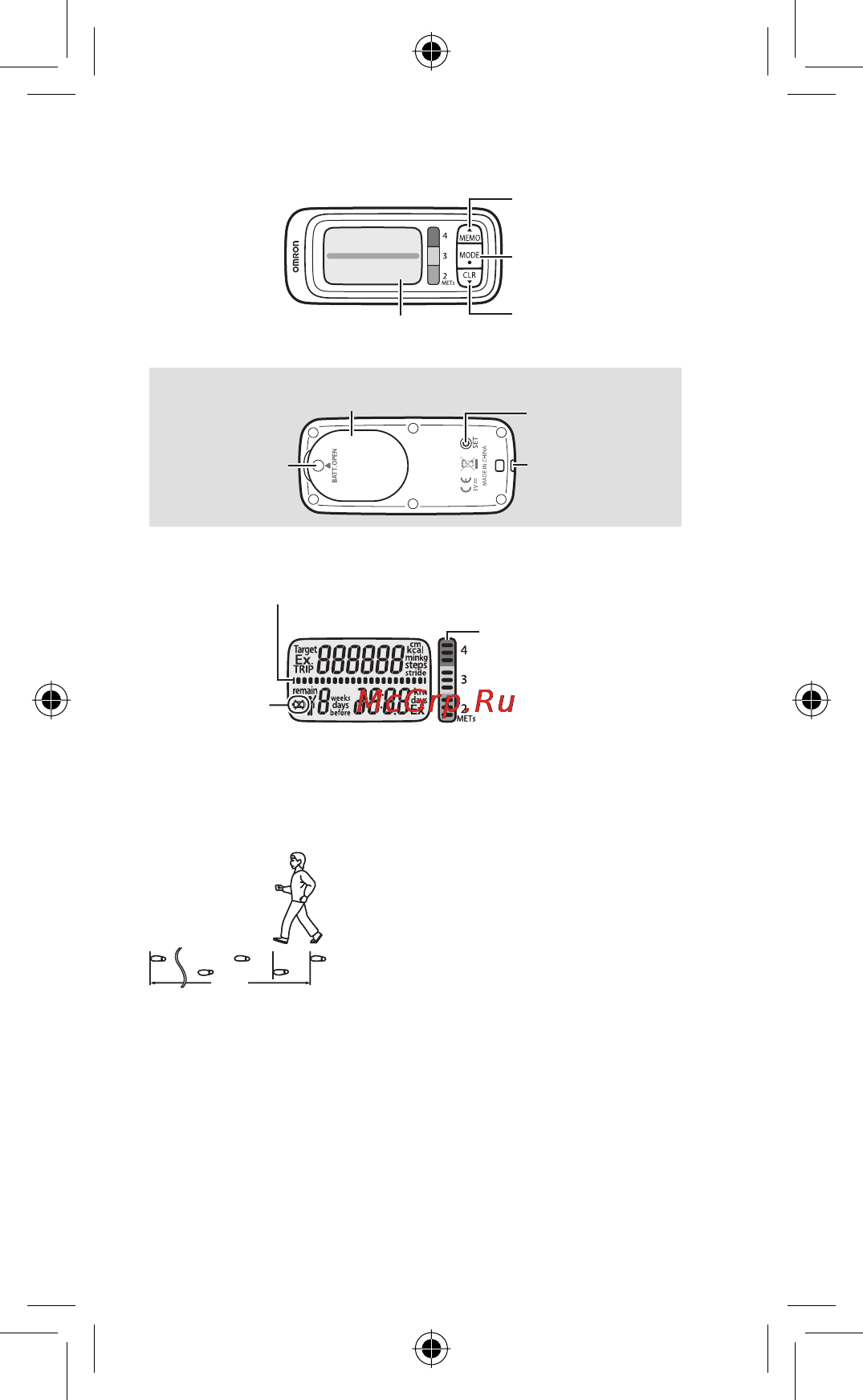 Omron Walking style Pro (HJ-720IT) [72/74] ﺓﺪﺣﻮﻟﺍ ﻰﻠﻋ ﻑﺮﻌﺗ ٤
