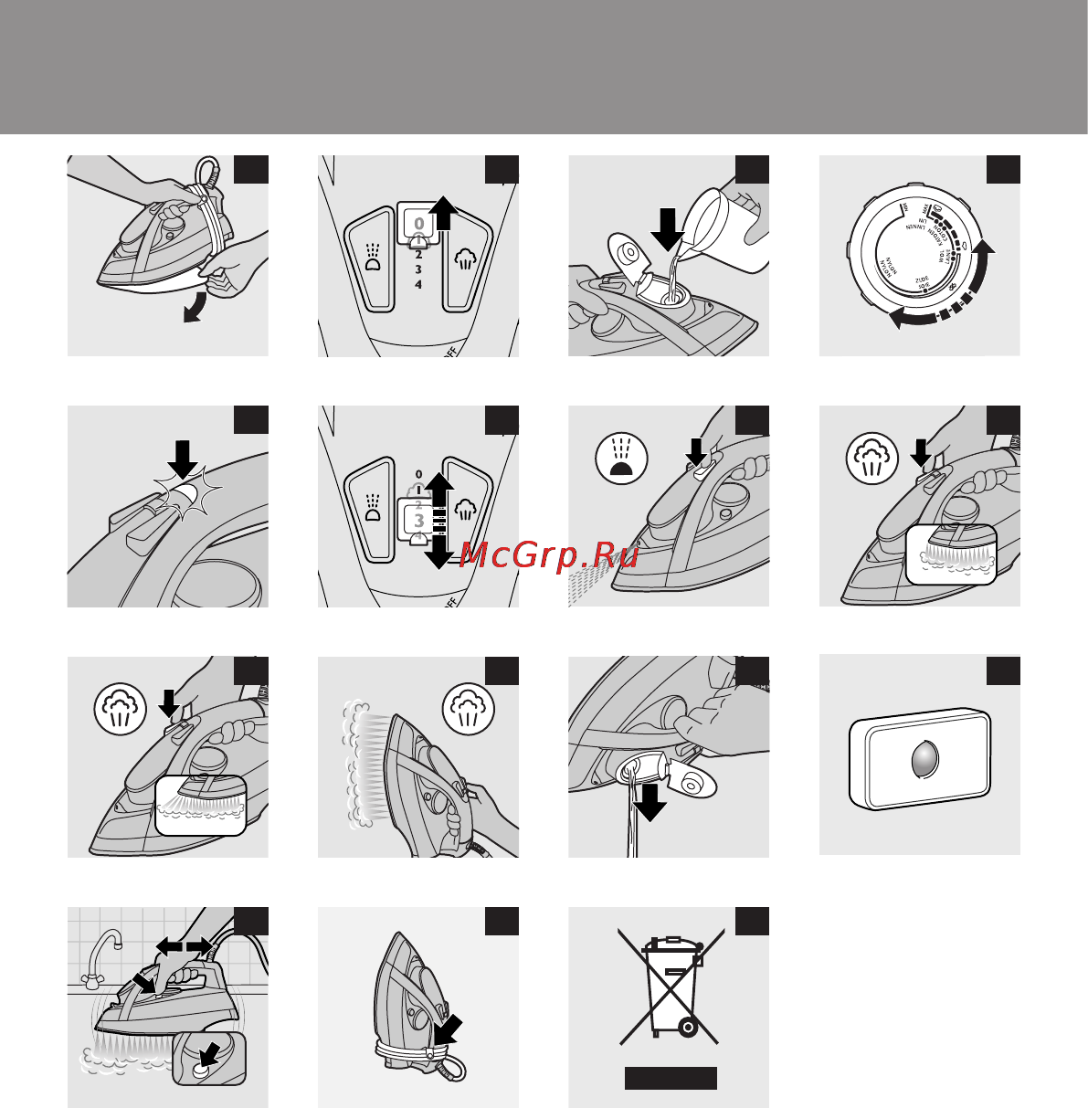 Philips GC3540 Инструкция по эксплуатации онлайн [190/192] 69977