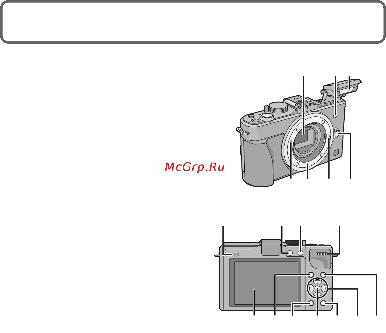 Panasonic DMC-GX1KEE-K [9/48] Названия и функции составных частей