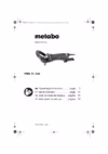 Metabo PWE 11-100 Инструкция по эксплуатации