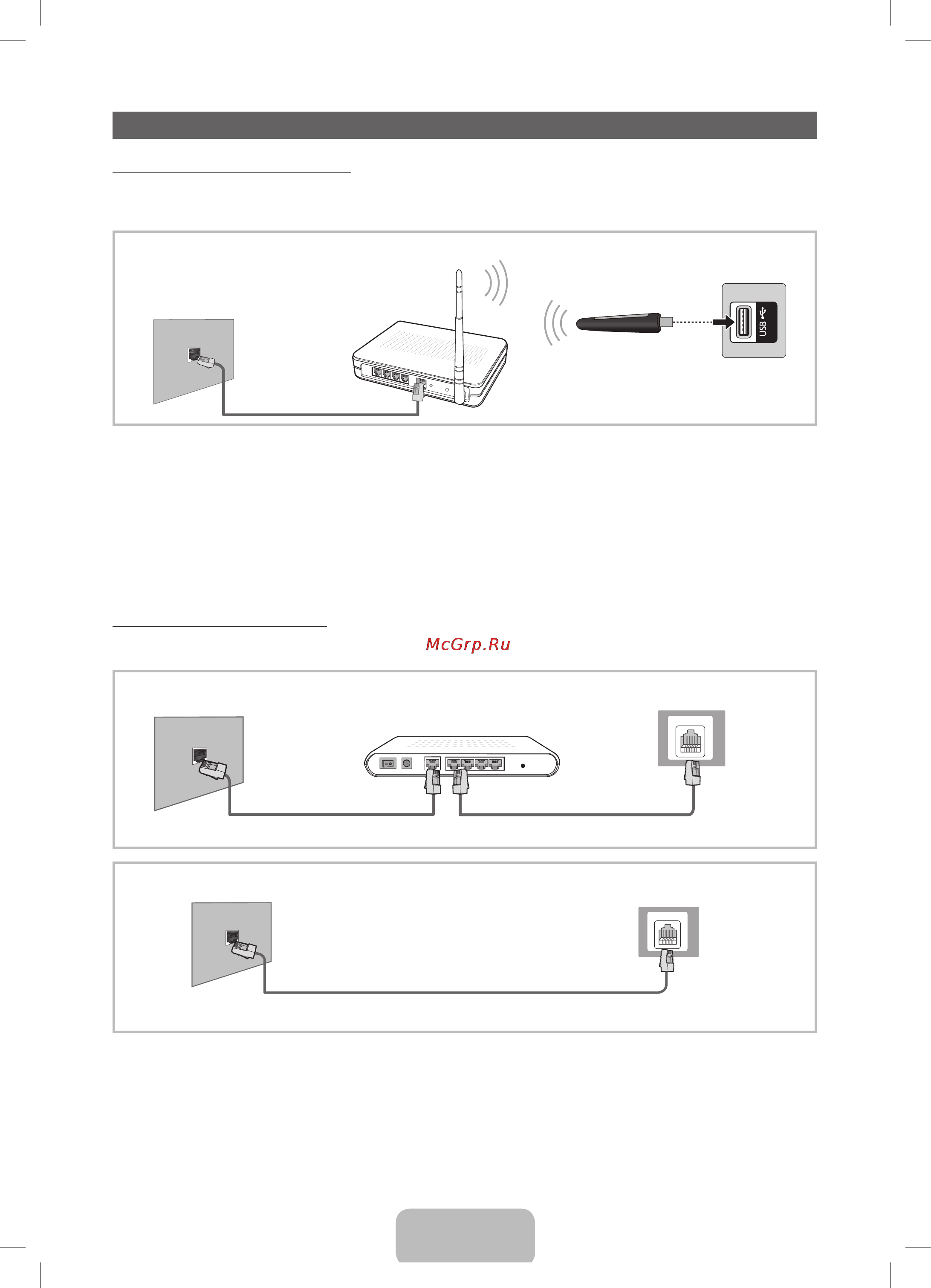 Samsung PS43 E497B2K [10/20] Беспроводное сетевое подключение