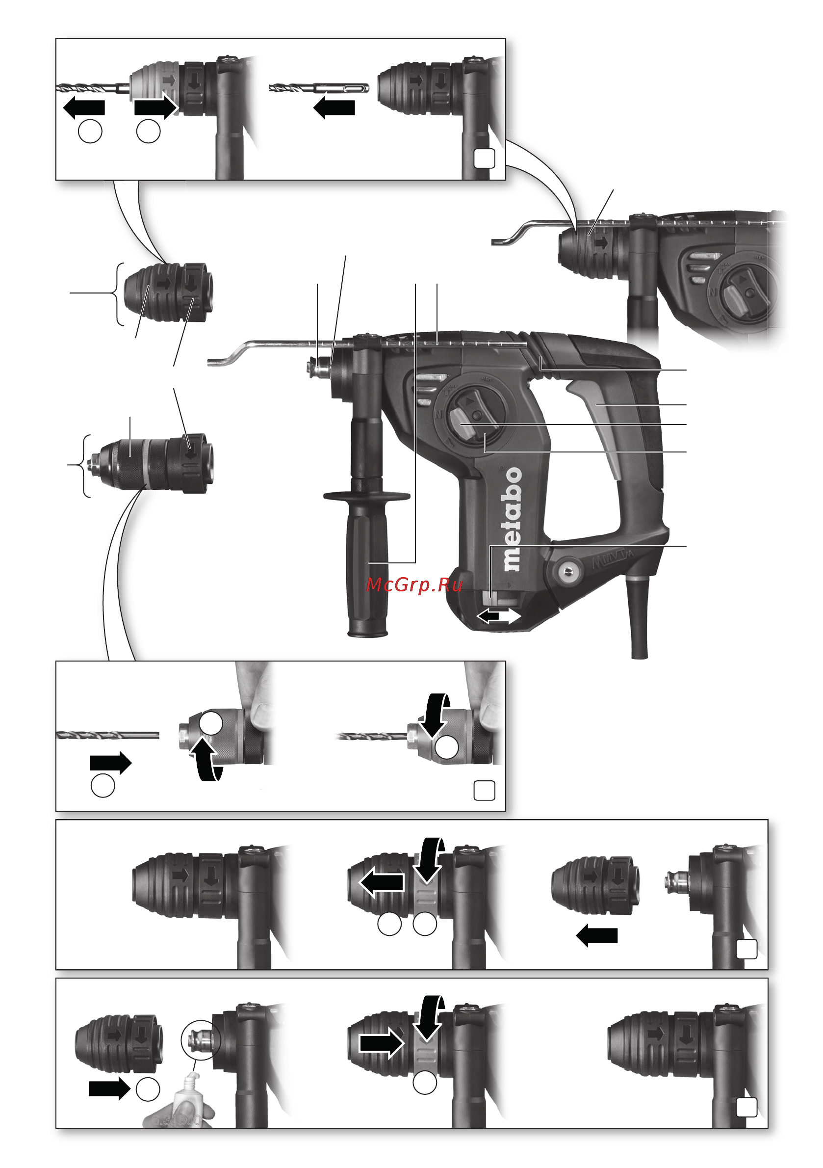 Metabo KHE 3250 Инструкция по эксплуатации онлайн [2/60] 70012