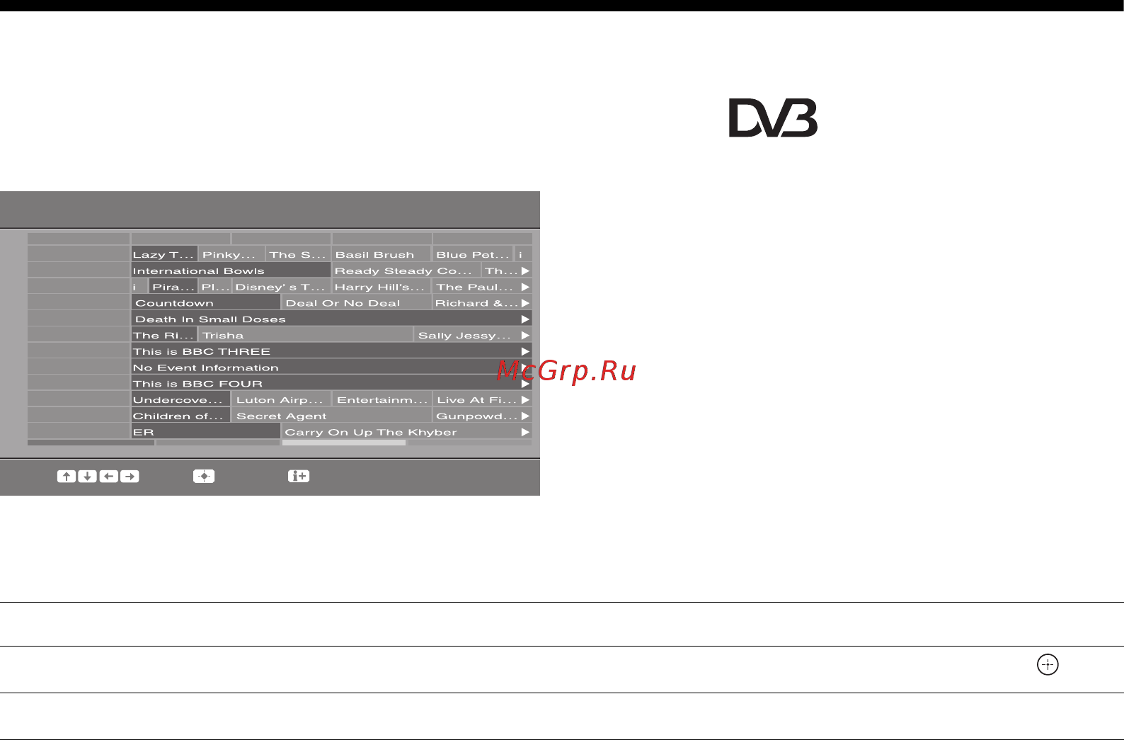 Sony BRAVIA KDL-37P3600 [44/62] Використання цифрової електронної програми телепередач epg