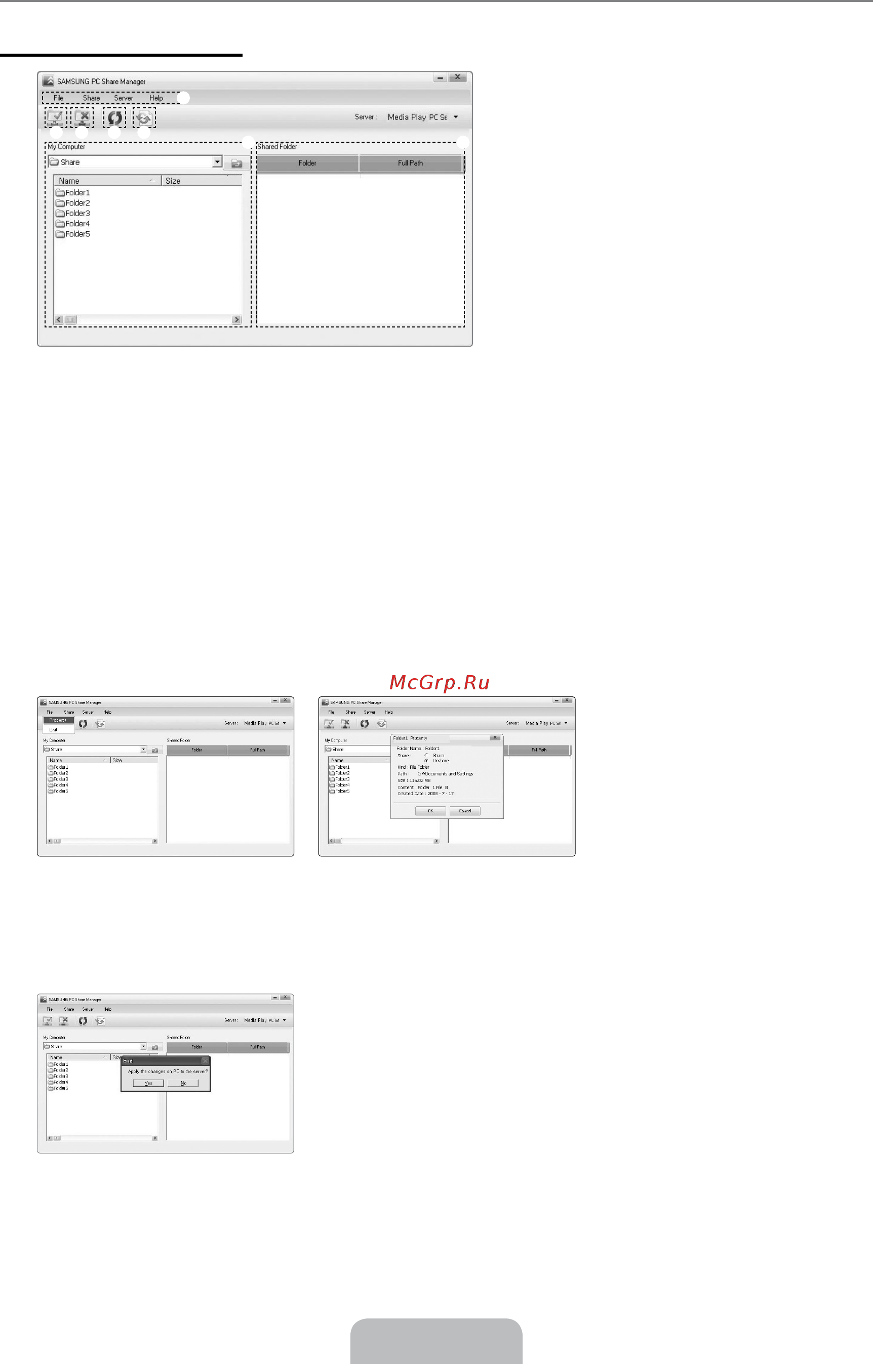 Samsung UE-32 B7000 WW [56/170] Using the dlna application