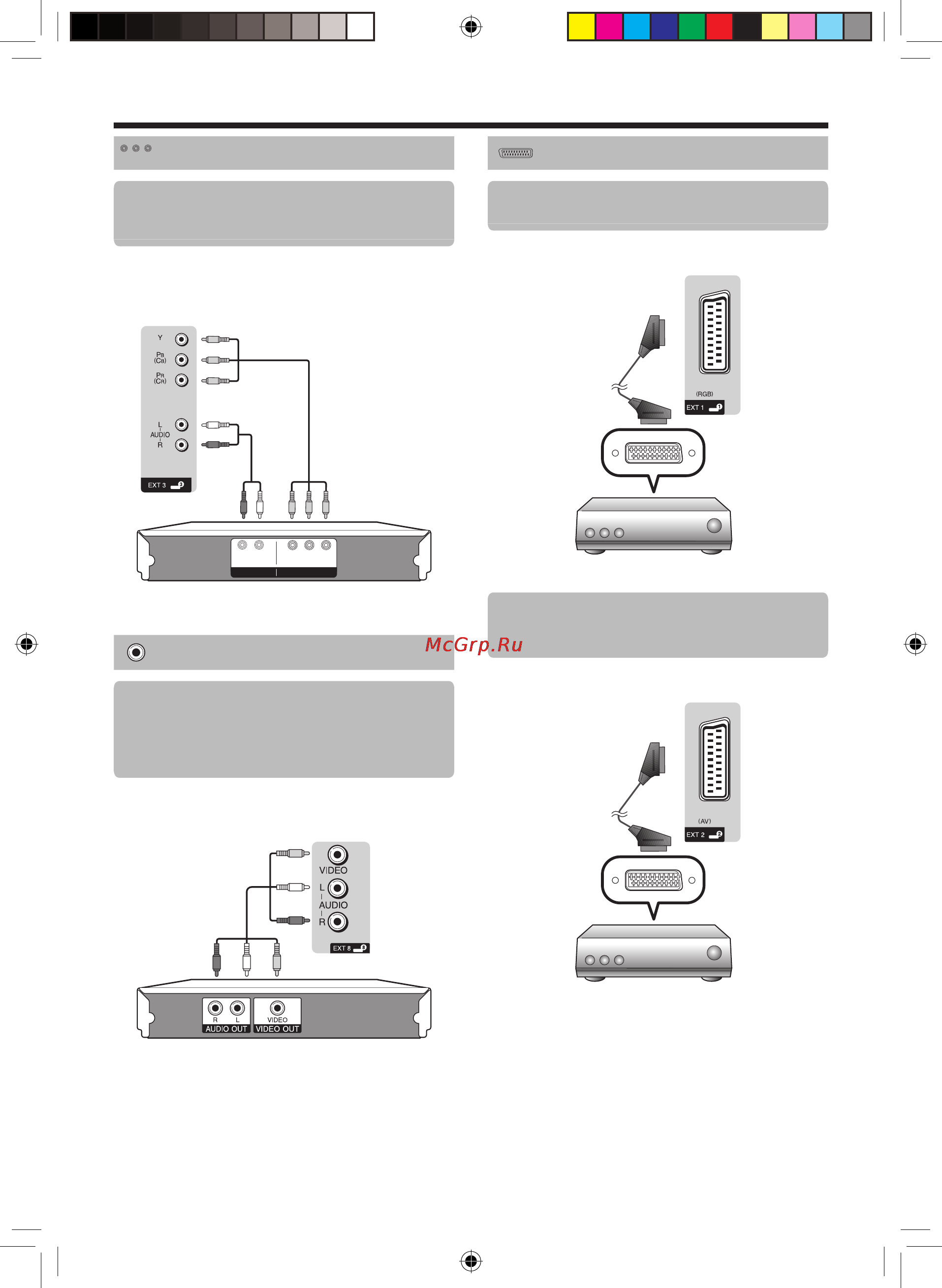 Sharp LC-40 LE600 RU [14/32] Подключение scart