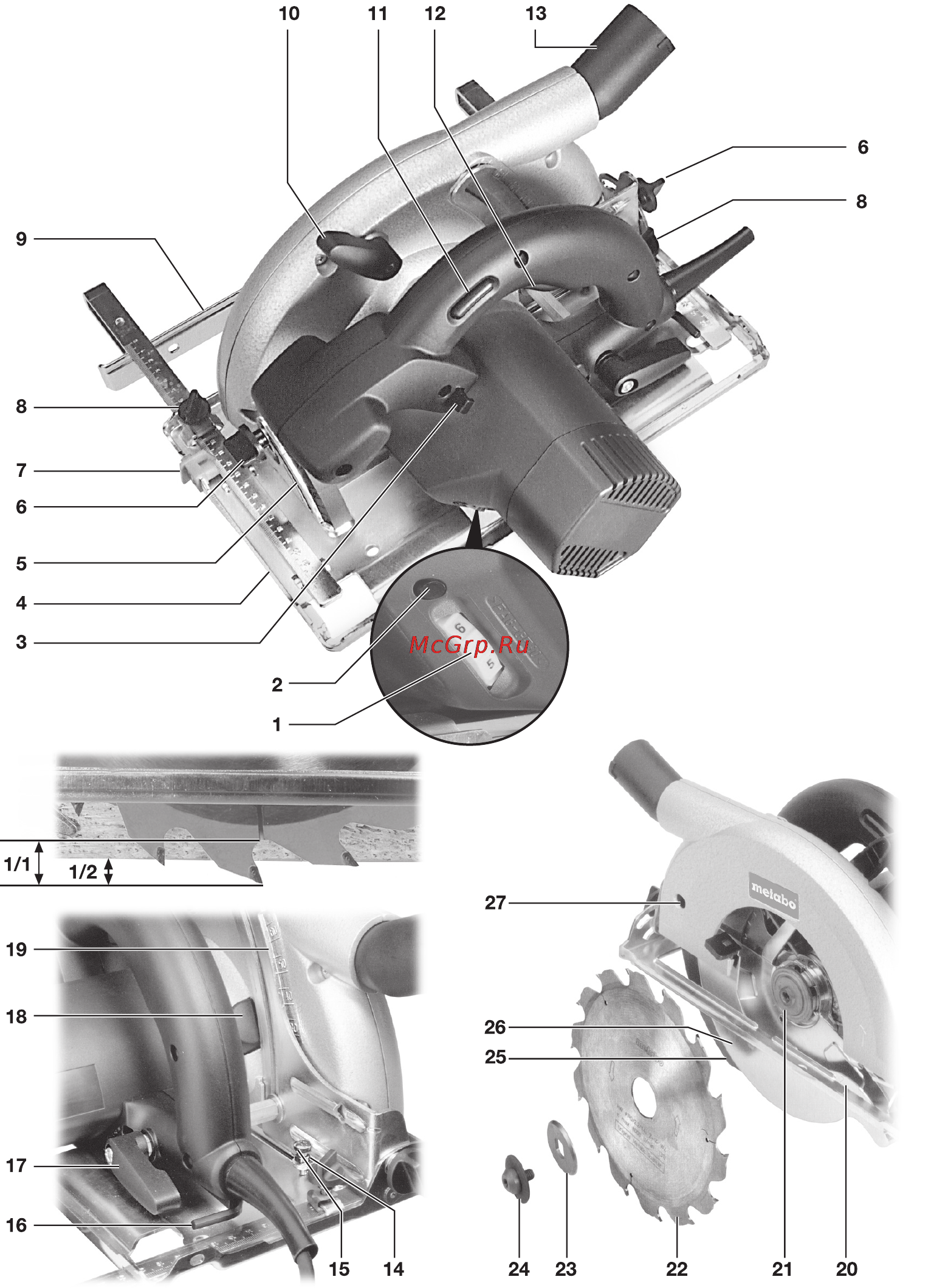 Metabo KS 66 Инструкция по эксплуатации онлайн [3/108] 70145