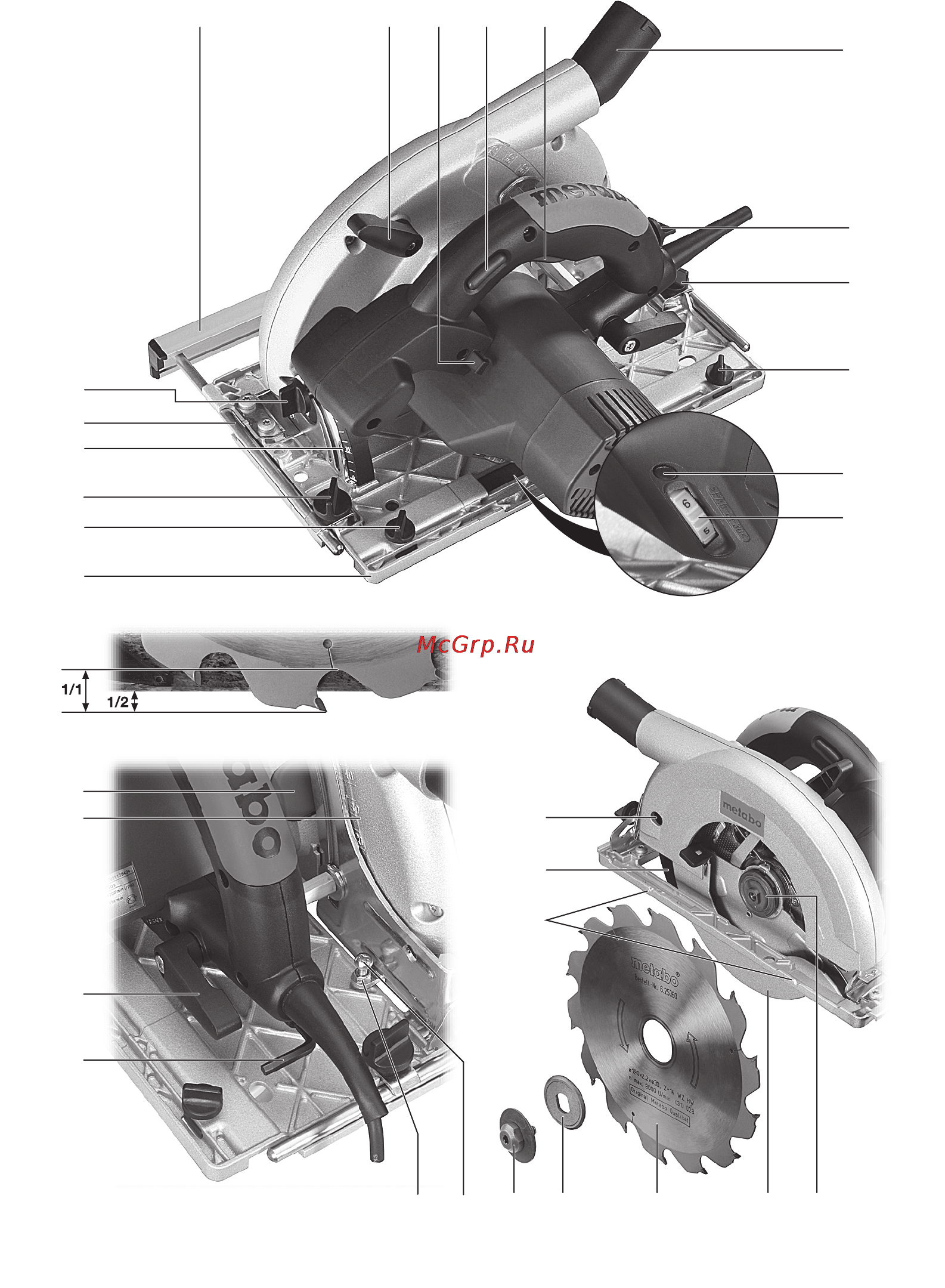 Metabo KS 66 Plus Инструкция по эксплуатации онлайн [3/120] 70148