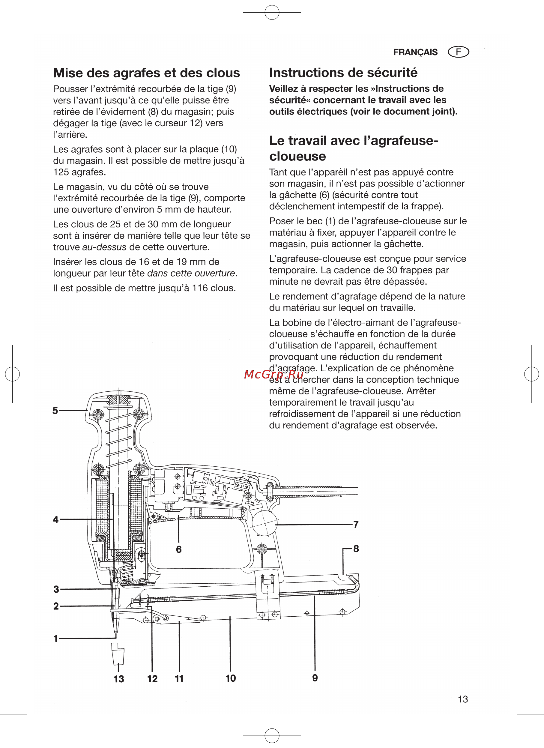 Metabo Ta E 3030 Инструкция по эксплуатации онлайн [13/32] 70163