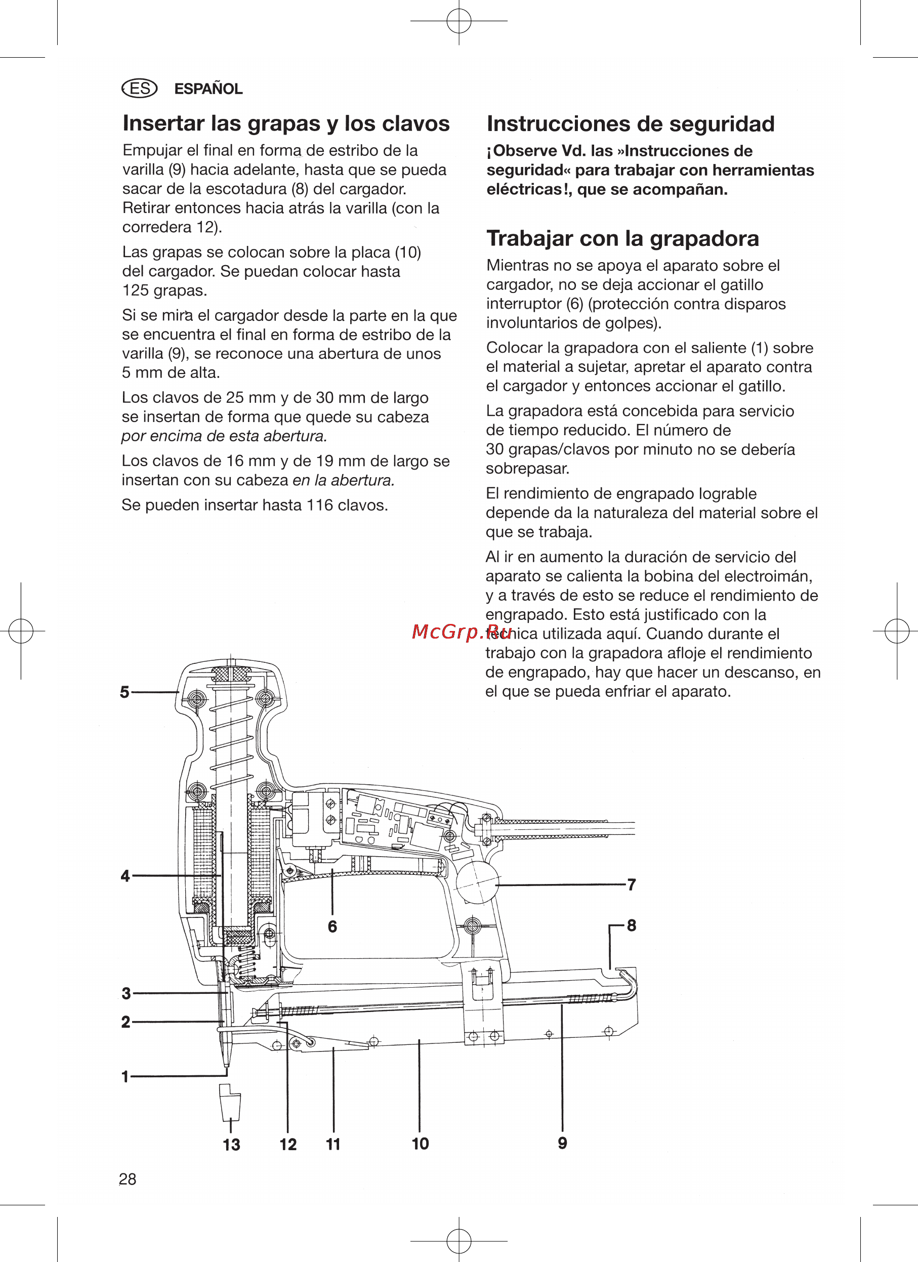 Metabo Ta E 3030 Инструкция по эксплуатации онлайн [28/32] 70163