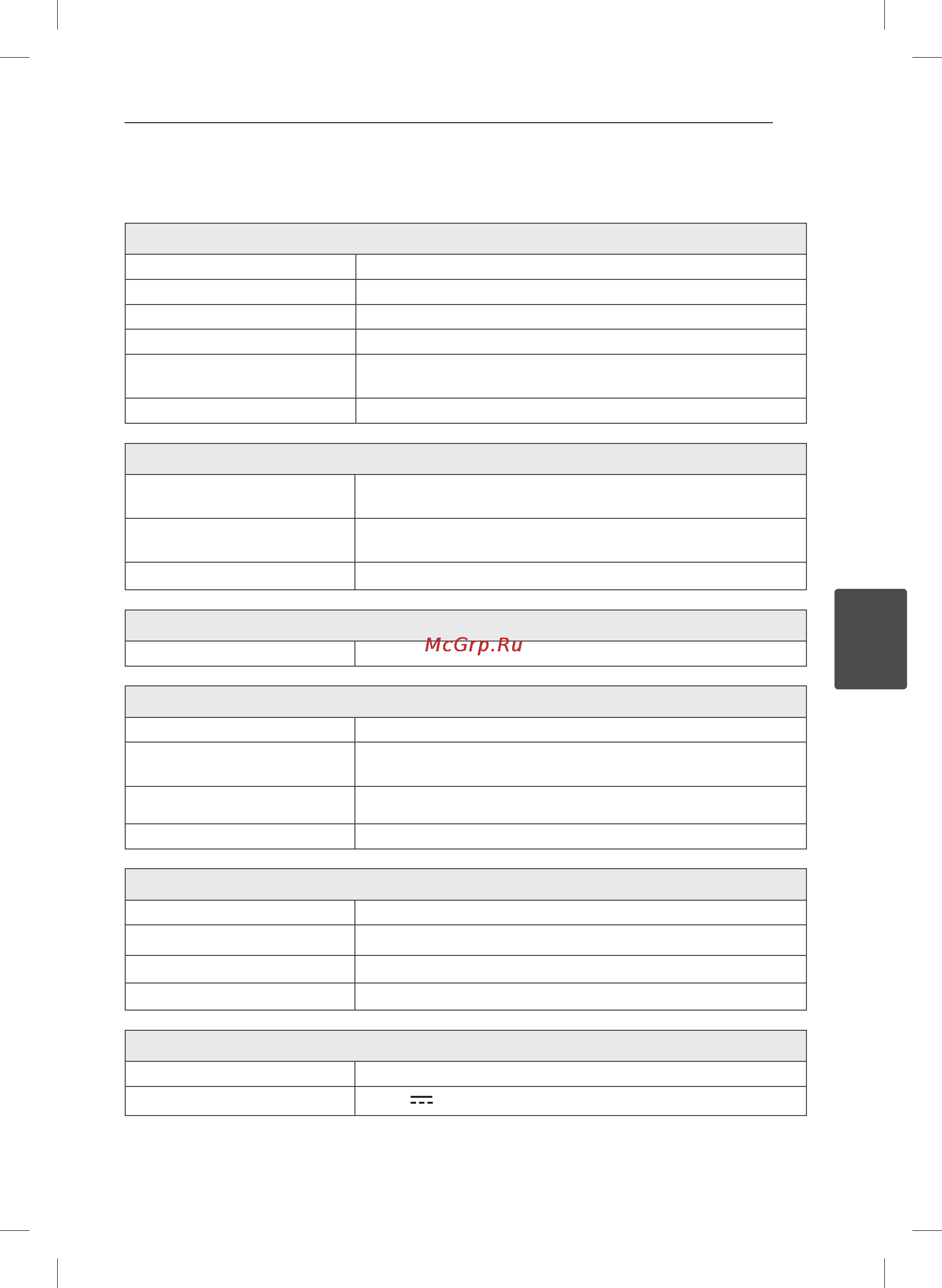 LG DM5320Jck [35/38] Технические характеристики