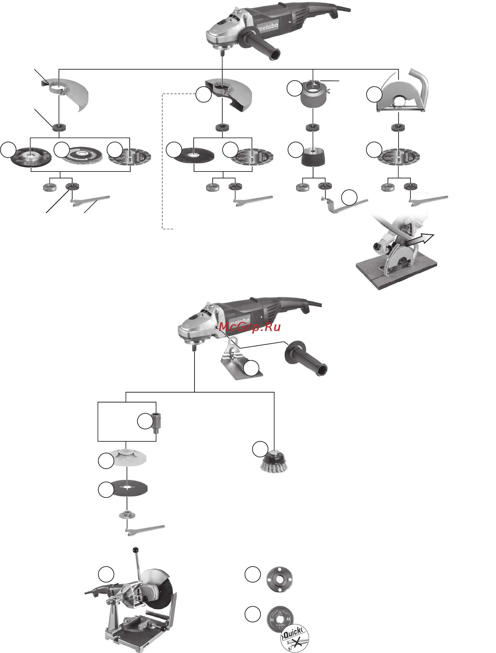 Metabo WX 2000 Инструкция по эксплуатации онлайн [4/108] 70202