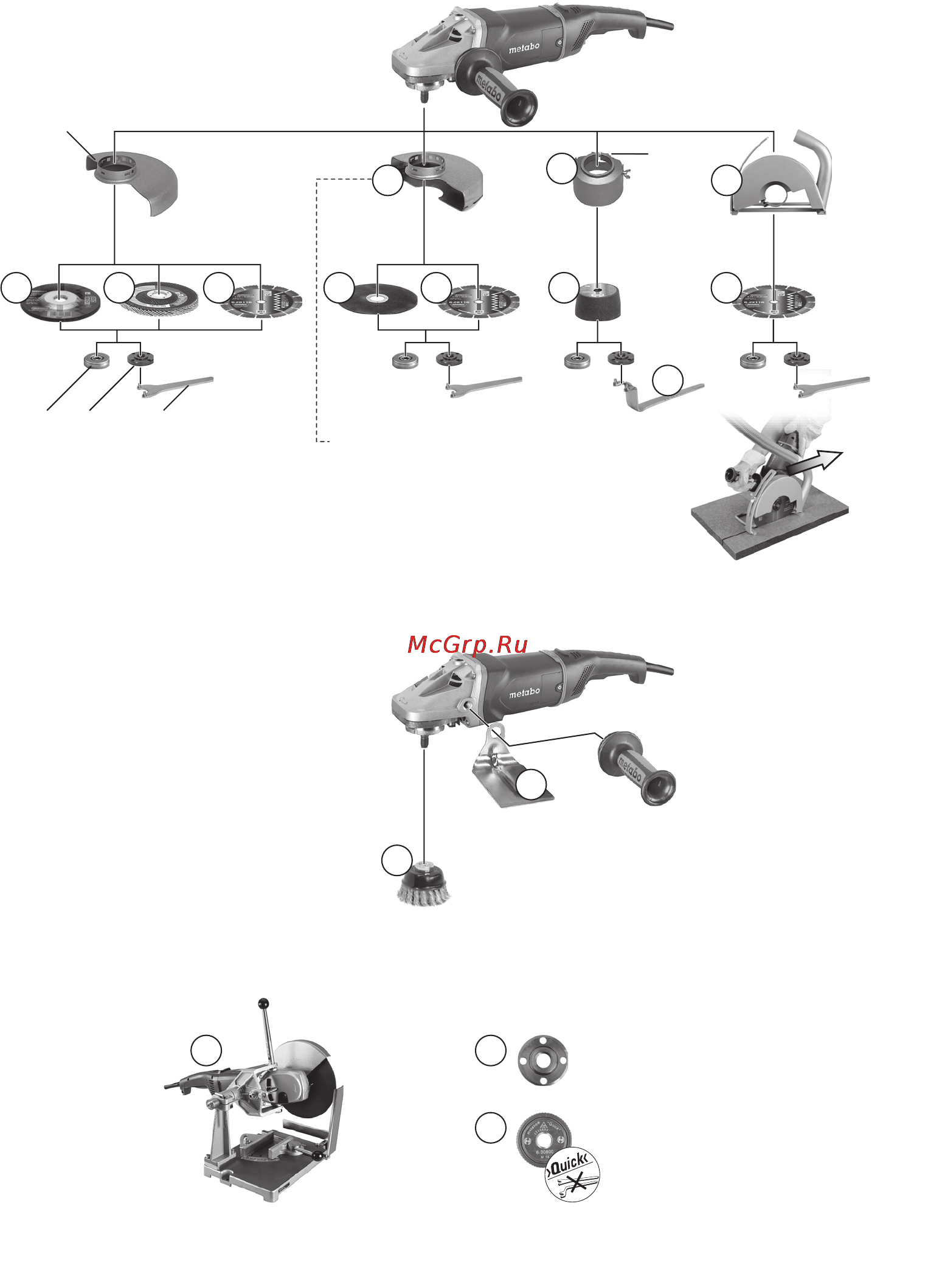 Metabo WXLA 26-230 Quick Инструкция по эксплуатации онлайн [4/140] 70229
