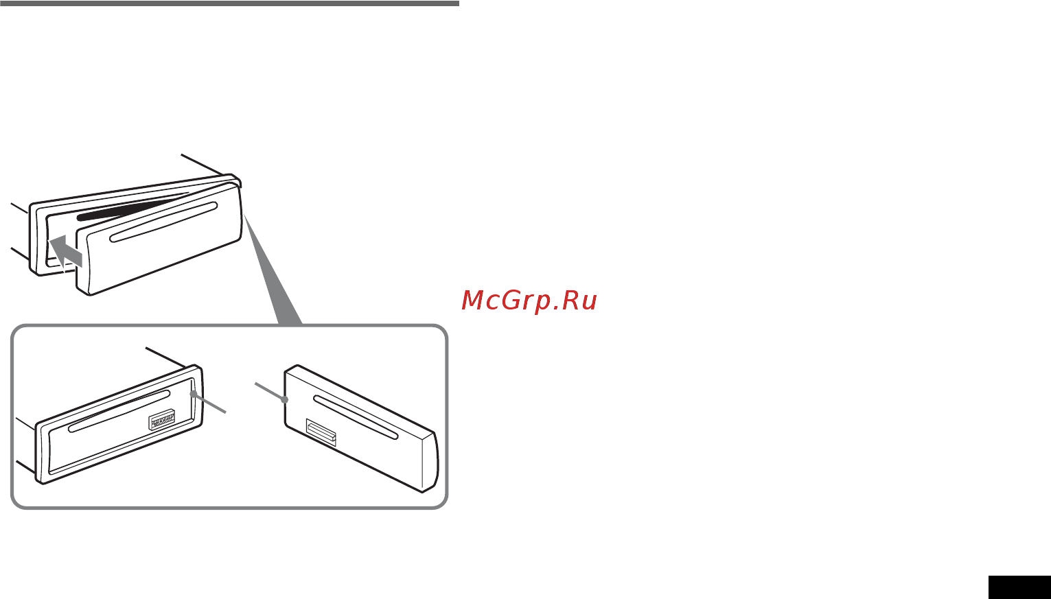 Sony CDX-GT24 EE Black [23/36] Приєднання передньої панелі