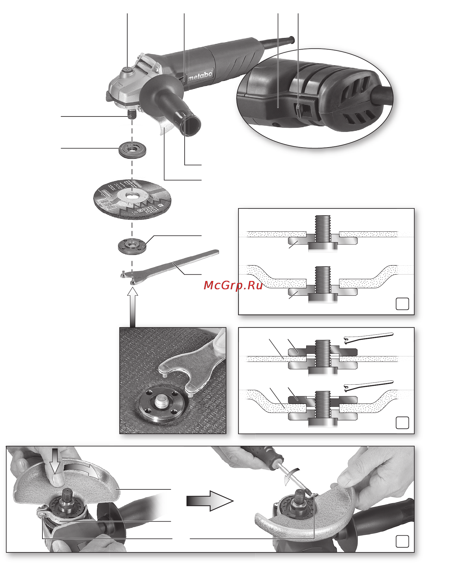Metabo W 820-125 Инструкция по эксплуатации онлайн [2/100] 70334