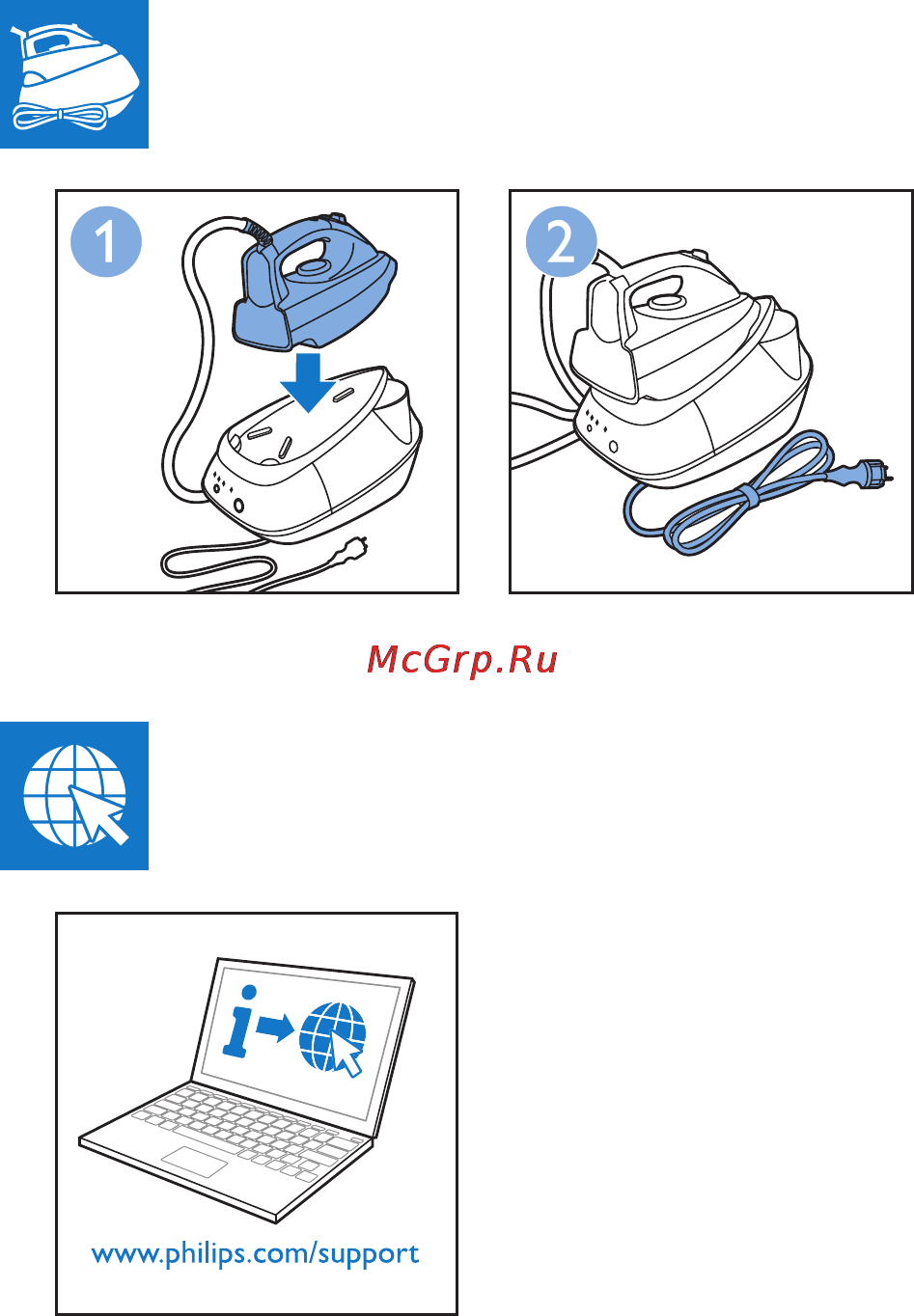 Philips GC7540 Инструкция по эксплуатации онлайн [19/36] 70304