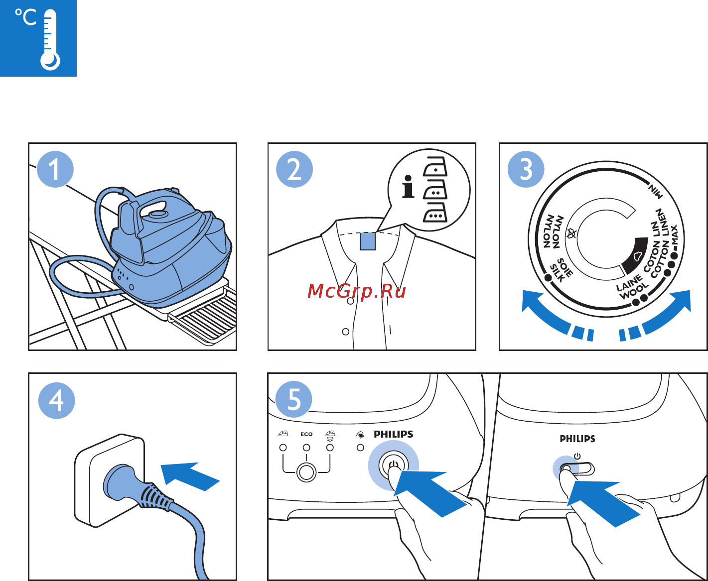Philips GC7540 Инструкция по эксплуатации онлайн [7/36] 70304