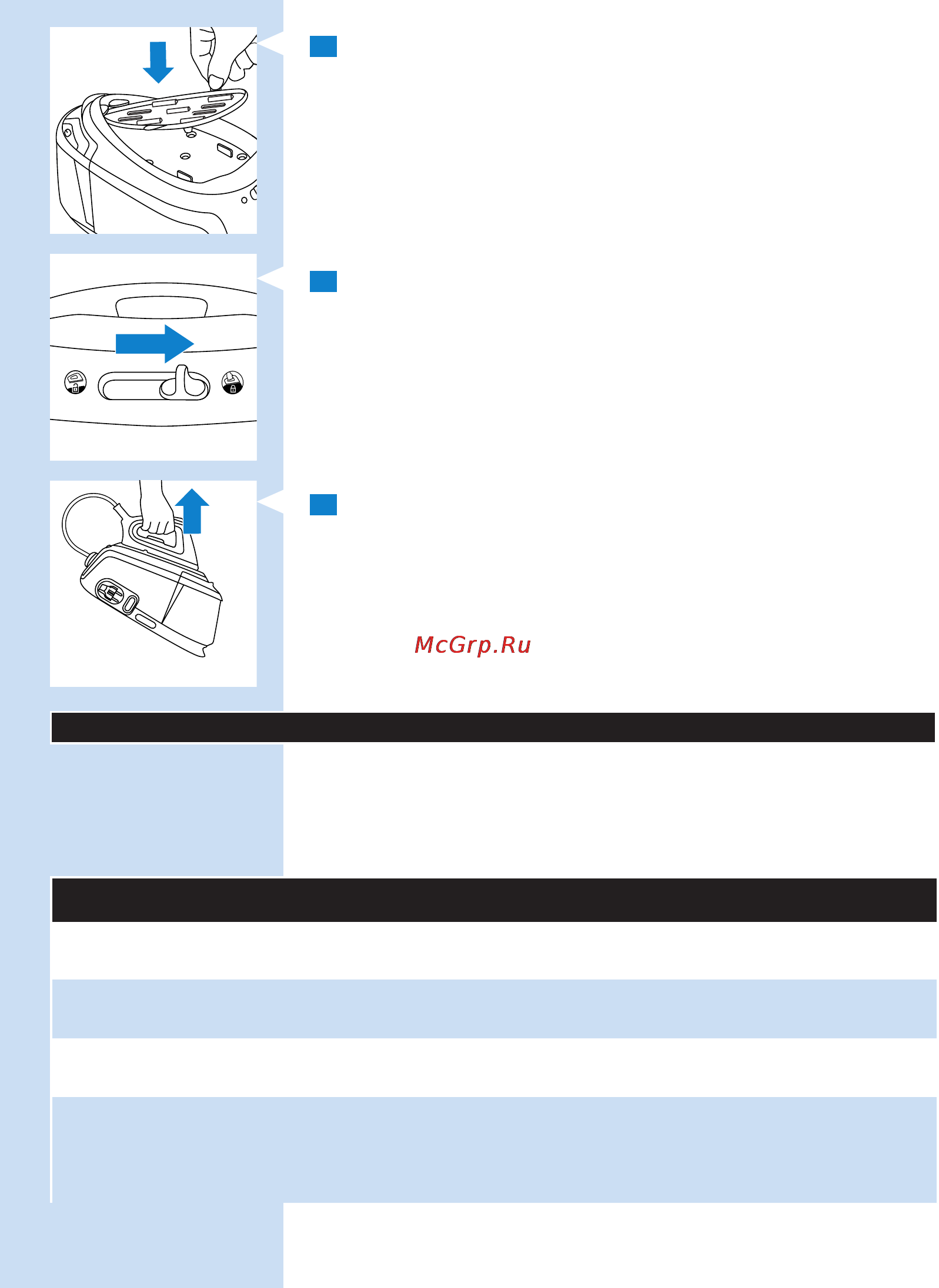 Philips GC9040 [106/146] Поиск и устранение неисправностей