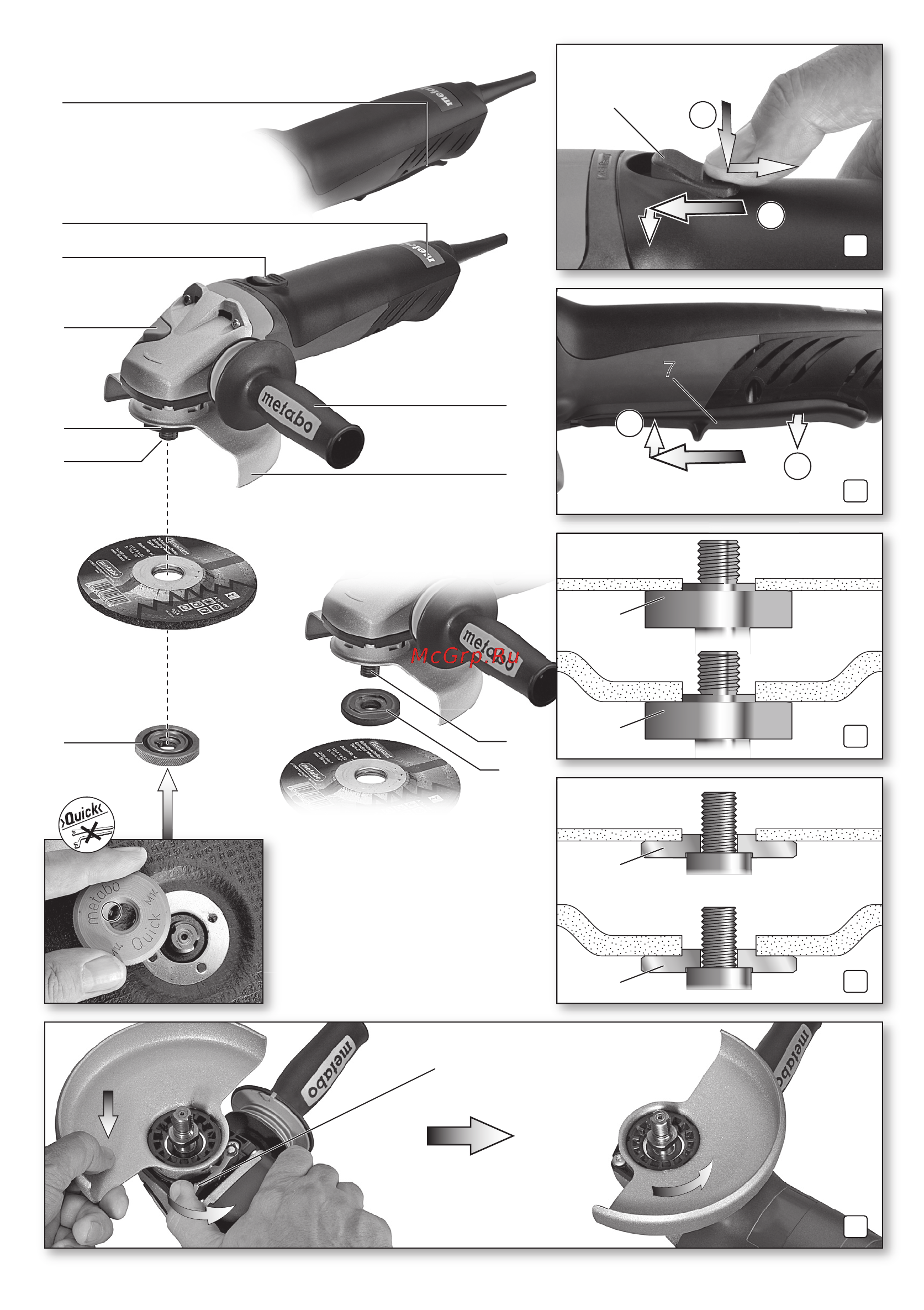 Metabo WEPBA 14-125 QuickProtect Инструкция по эксплуатации онлайн [2/104] 70374