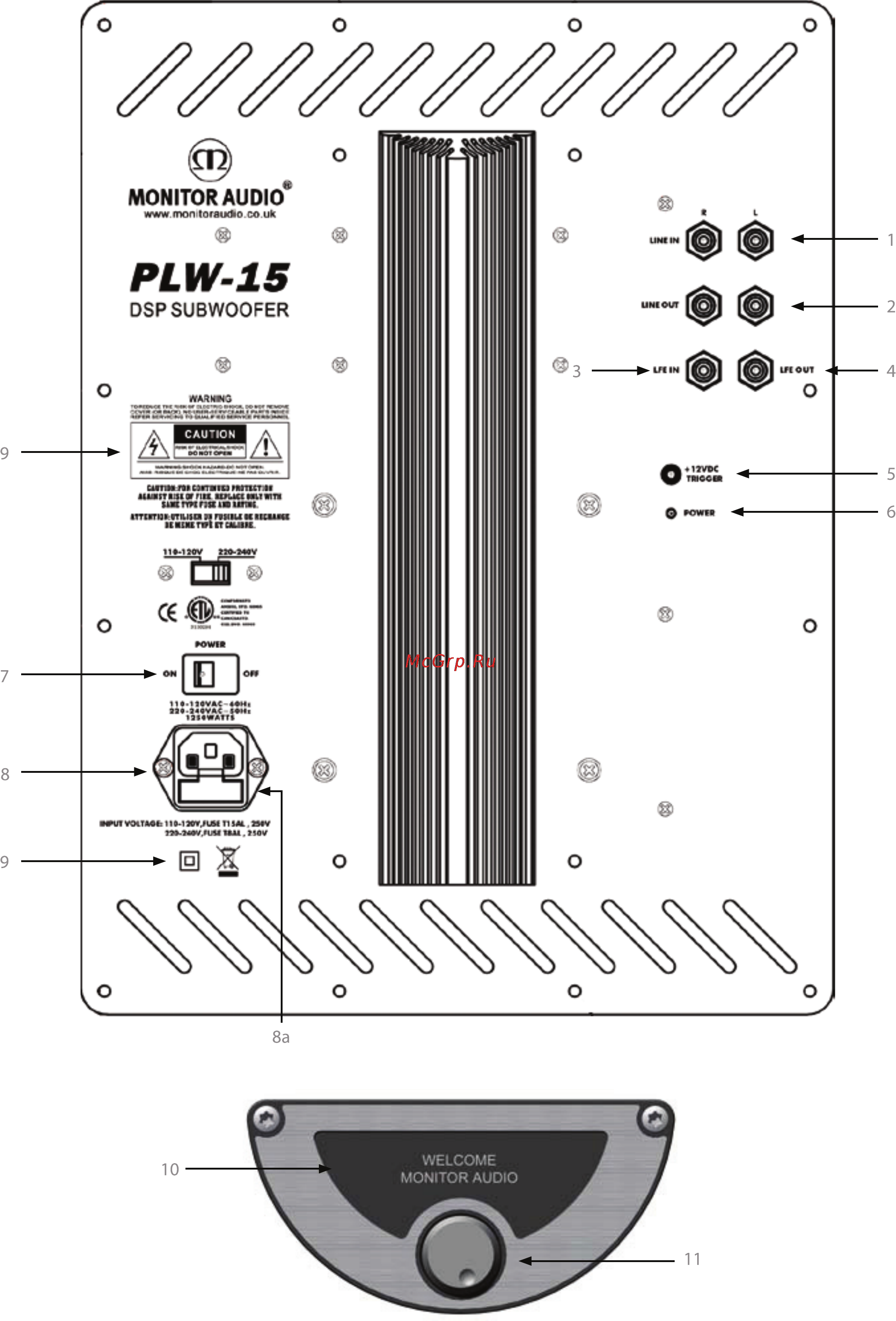 Monitor Audio Platinum PLW15 Black [8/20] Zzz zz zz