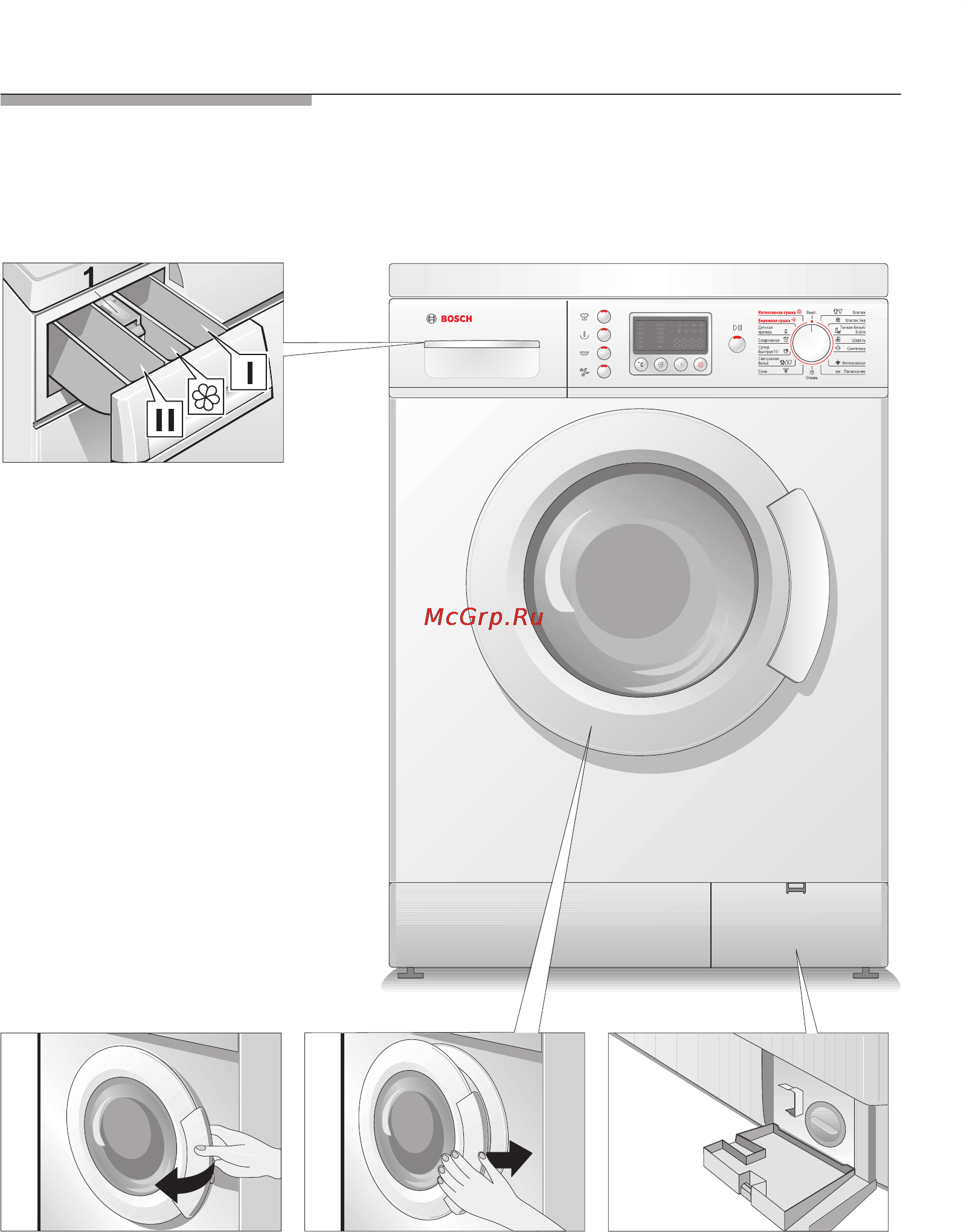 Bosch WVD24460OE [7/63] Знакомство со стирально сушильной машиной
