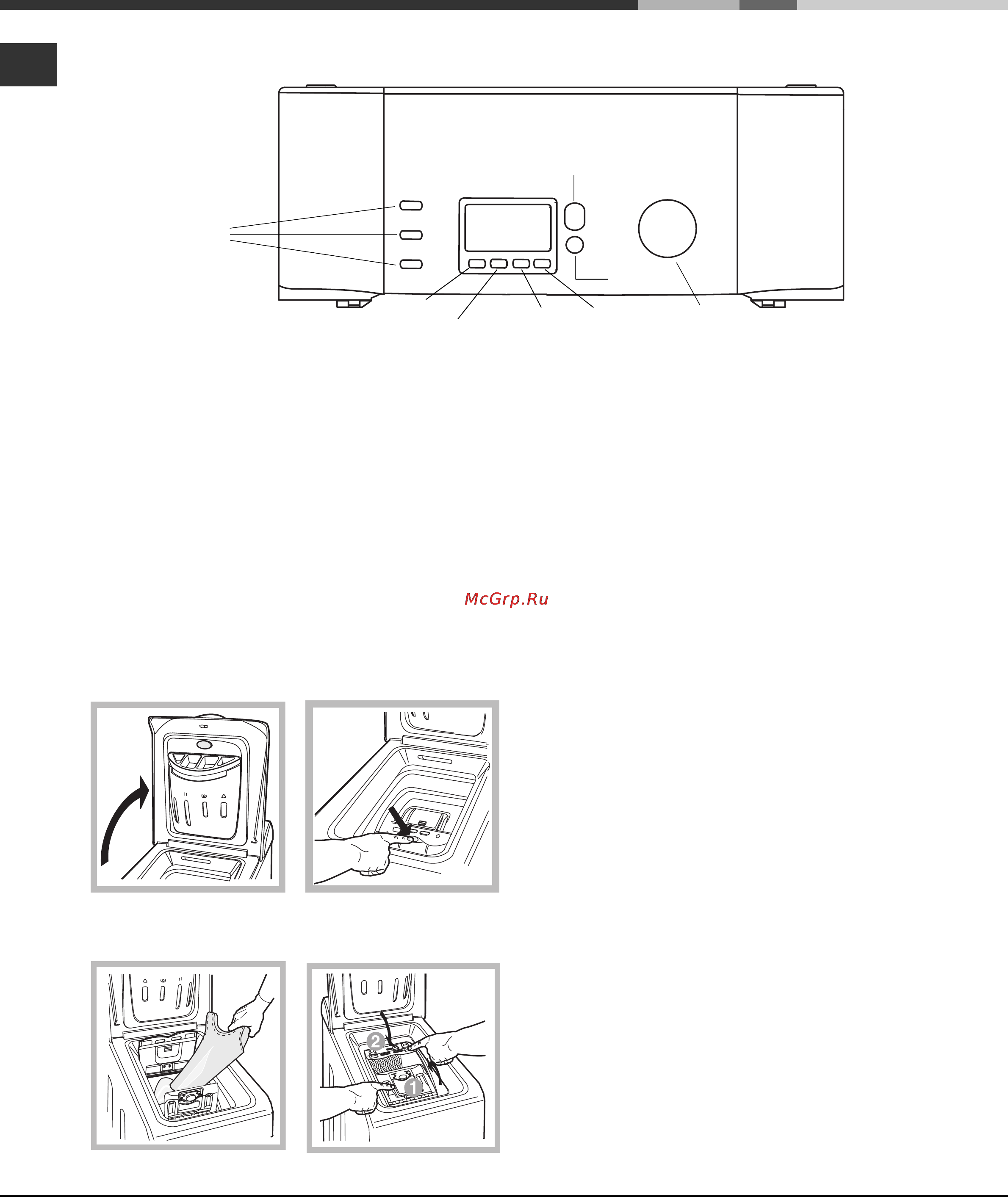 Hotpoint-Ariston AVTF 104 [4/12] Описание стиральной машины