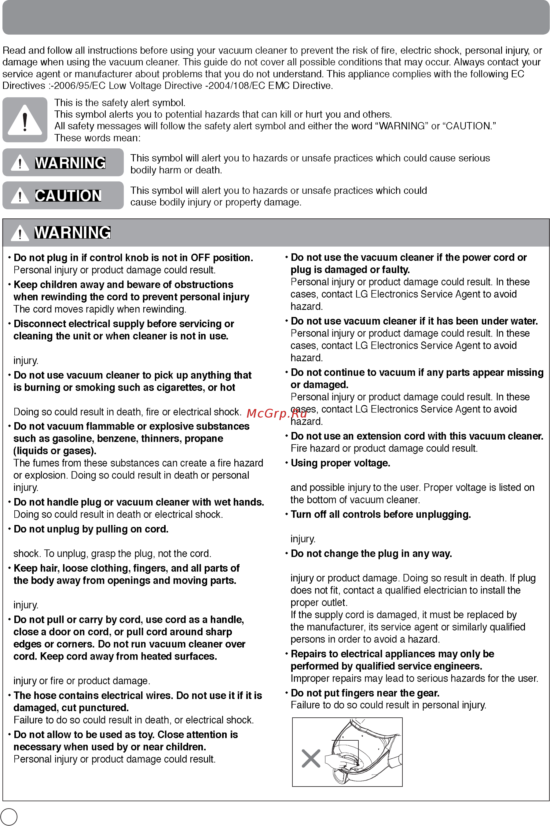 LG VK88501HF [4/28] Important safety instructions