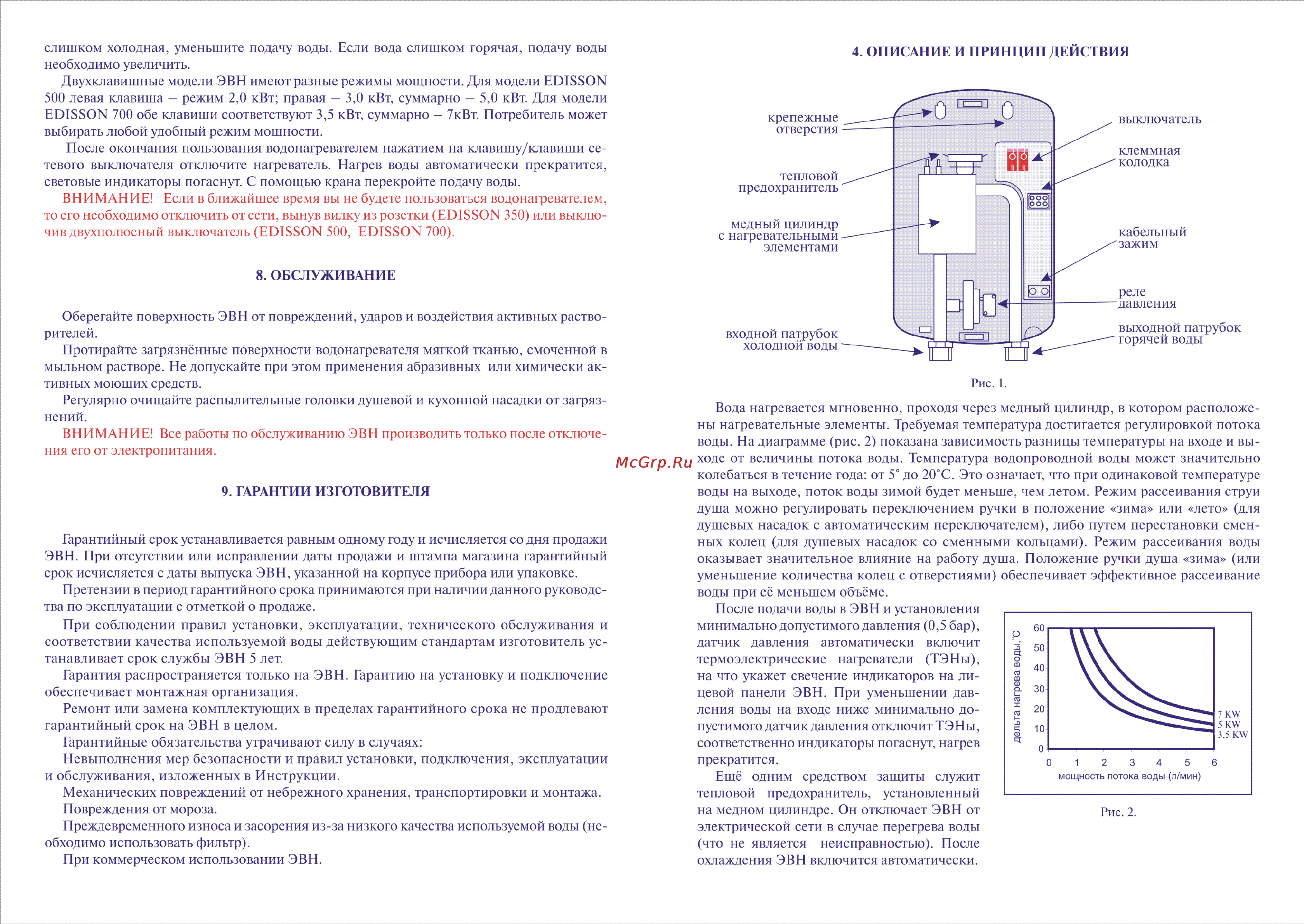 Edisson 3.5 д+к Инструкция по эксплуатации онлайн [3/4] 70461
