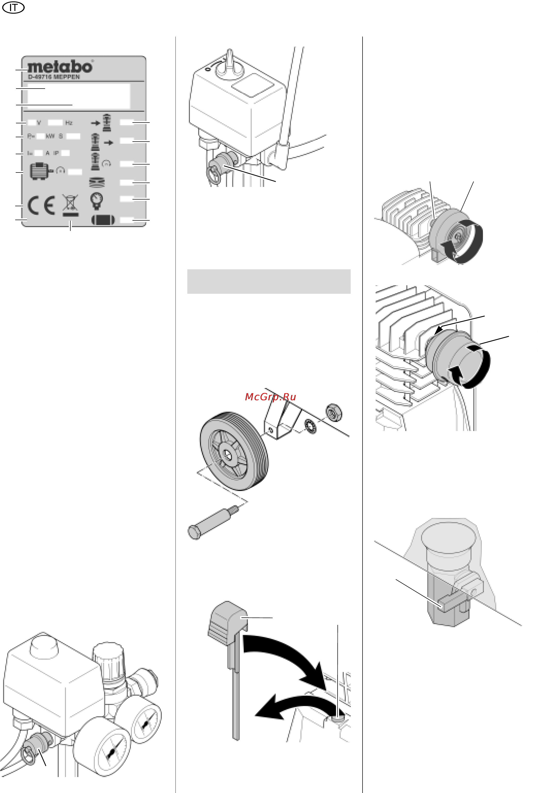 Metabo BasicAir 350 [26/109] Dispositivi di sicurezza
